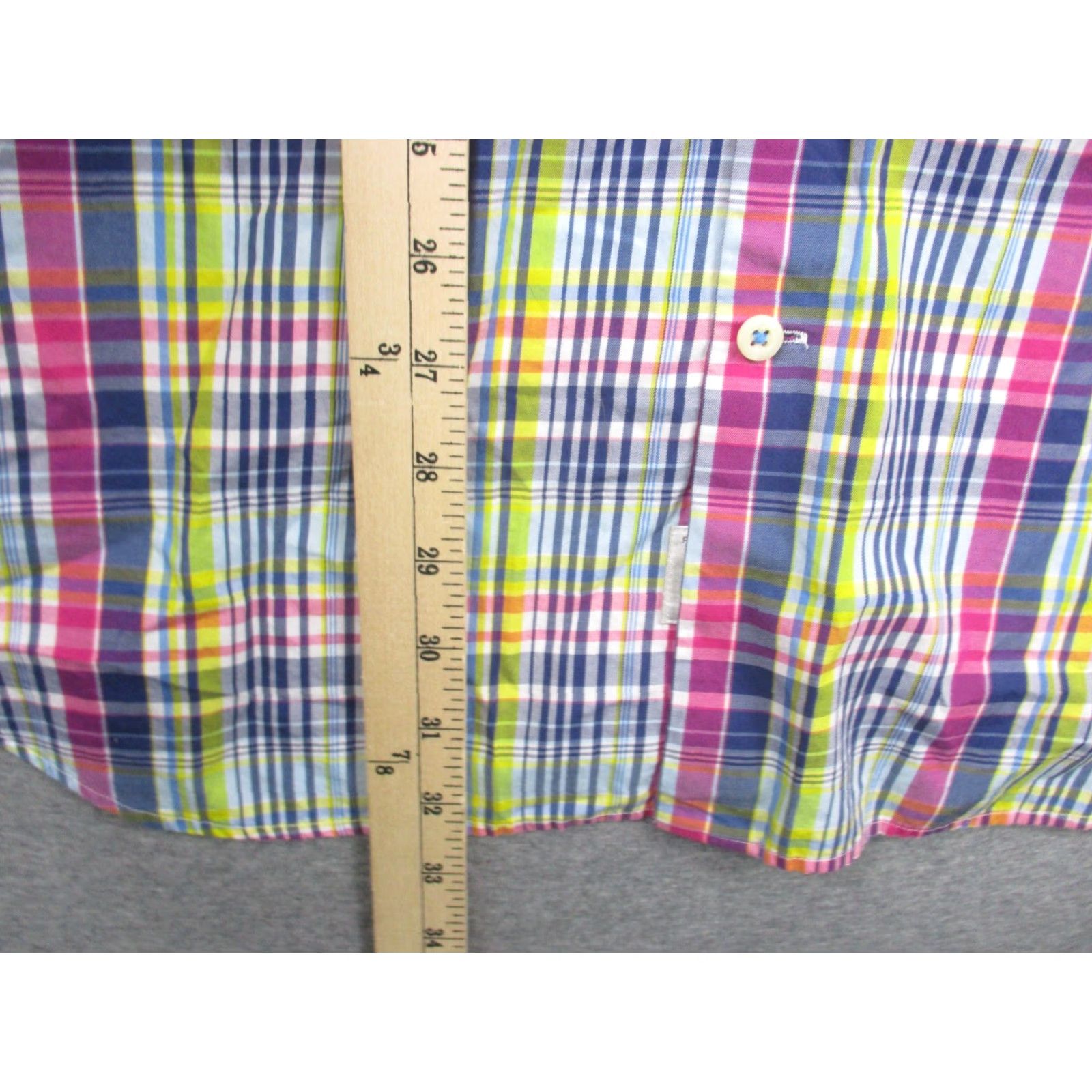 Peter Millar Peter Millar Crown Men's Shirt XL Cotton Pastel Multicolor Plaid Easter Sunday Size US XL / EU 56 / 4 - 7 Thumbnail