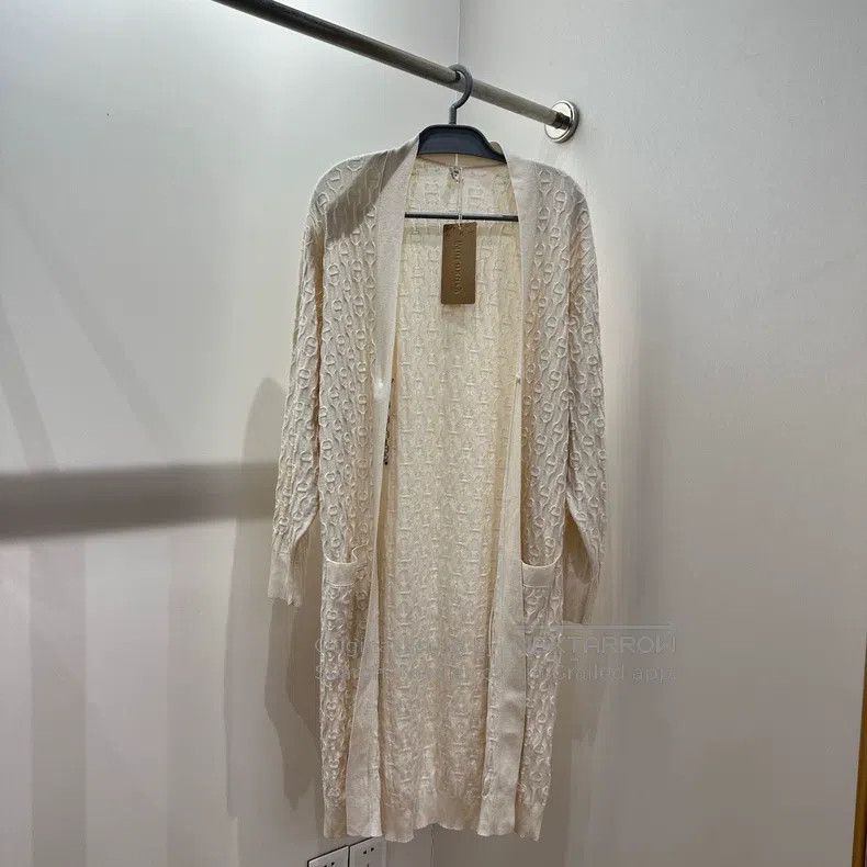 Hermes Hermes All-over print pig nose chain cardigan coat Size XXS / US 00 / IT 34 - 1 Thumbnail