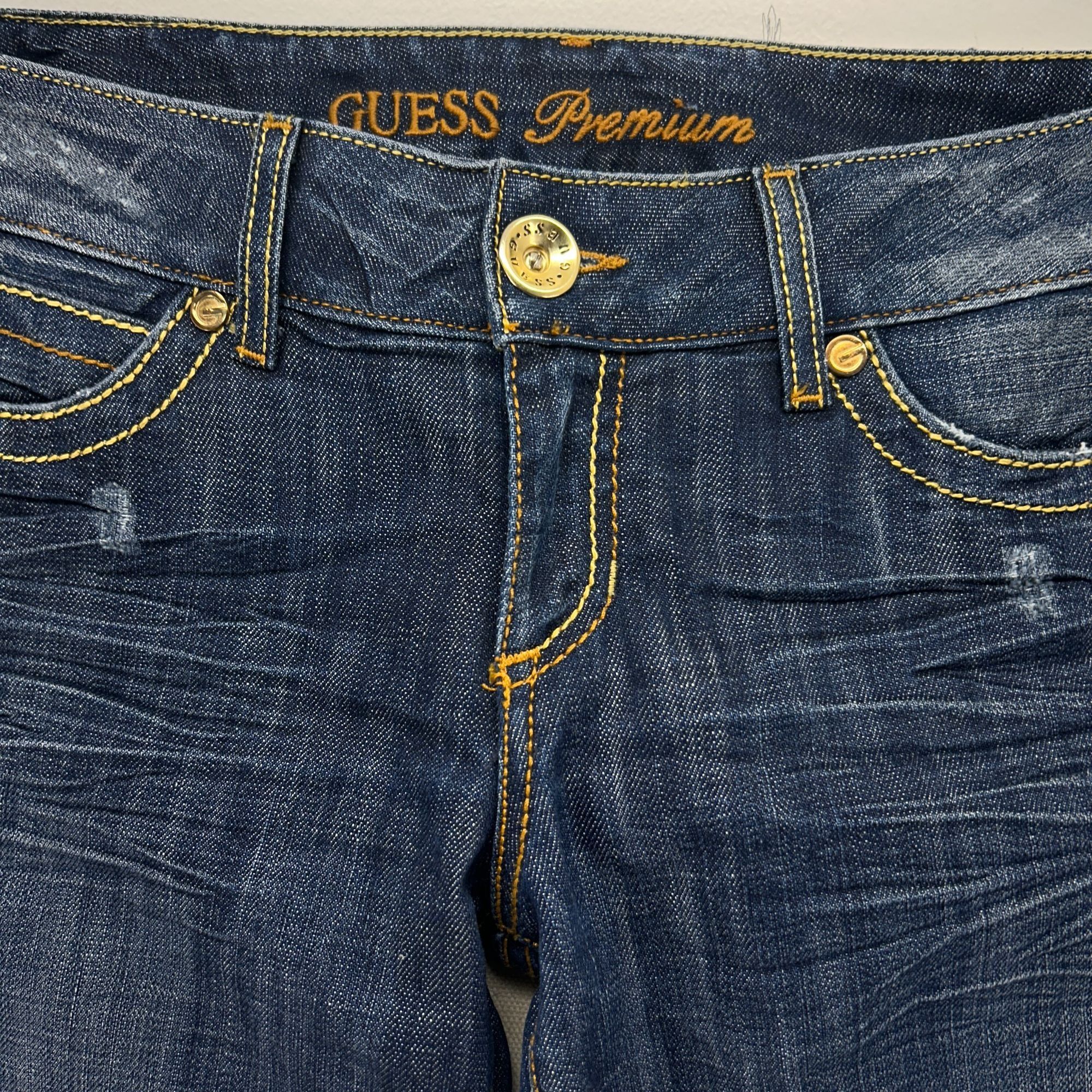 Guess Guess Premium Y2K Vintage Womens Flared Blue Denim Jeans 31 Size 31" - 3 Thumbnail