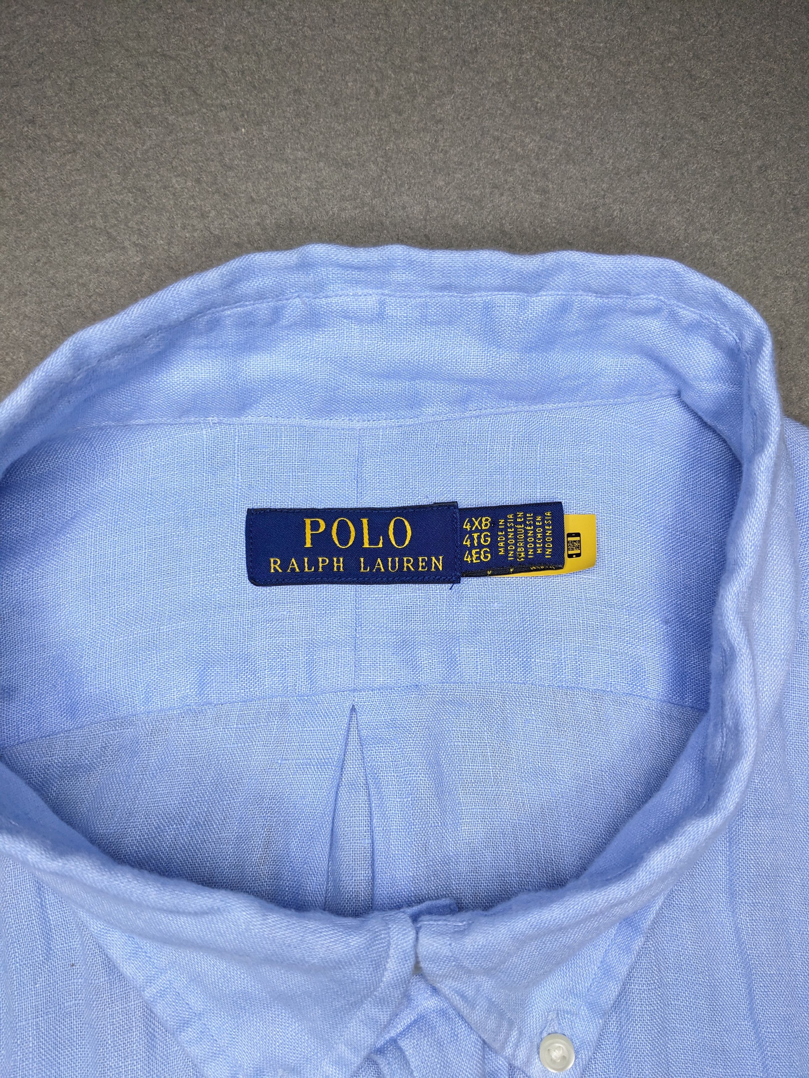 Polo Ralph Lauren Polo Ralph Lauren 100% Linen Shirt 4XB Button Down Blue Size US XXL / EU 58 / 5 - 5 Thumbnail