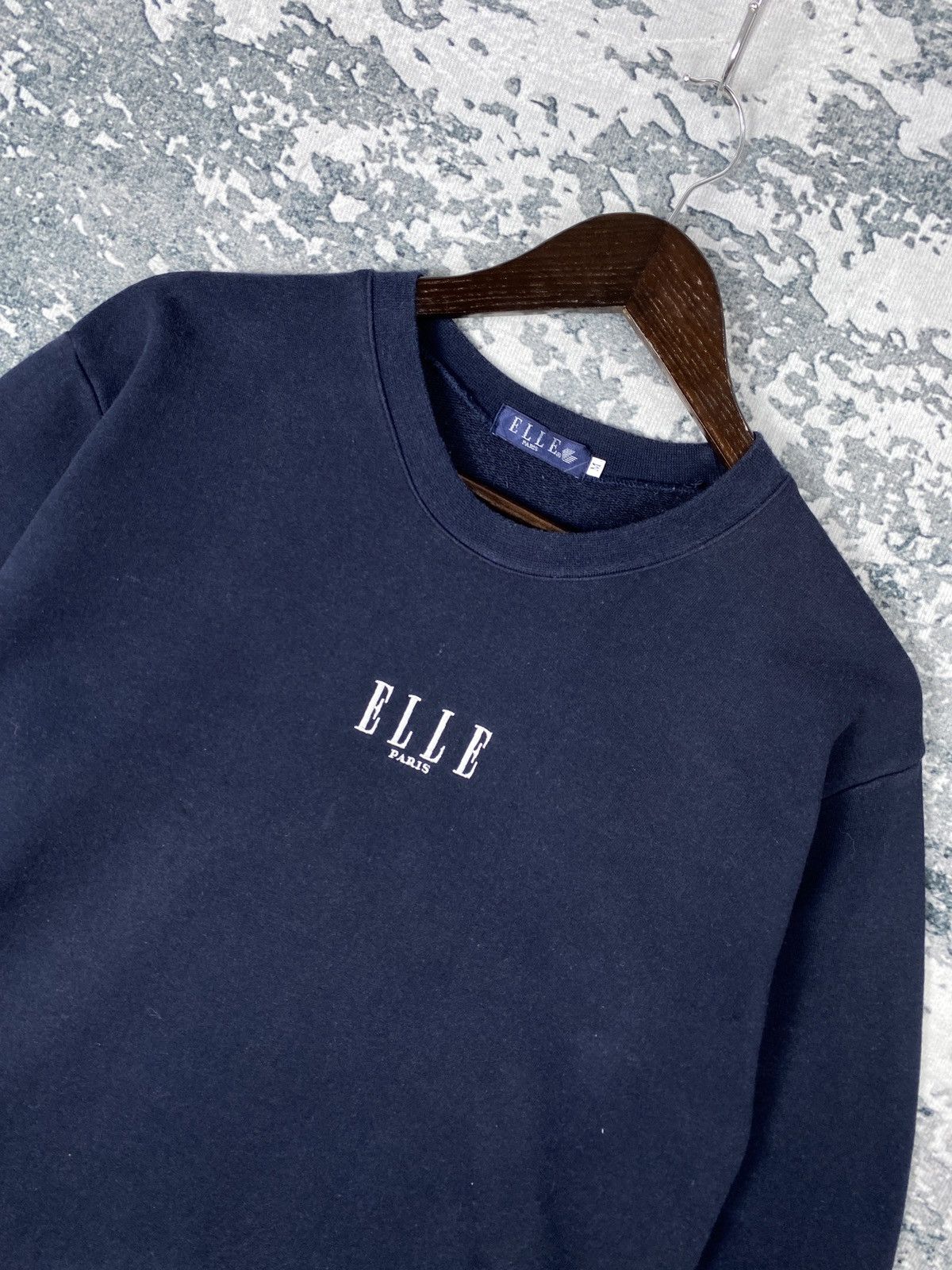 Designer Vintage Elle Paris Crewneck Sweatshirts Size US M / EU 48-50 / 2 - 2 Thumbnail