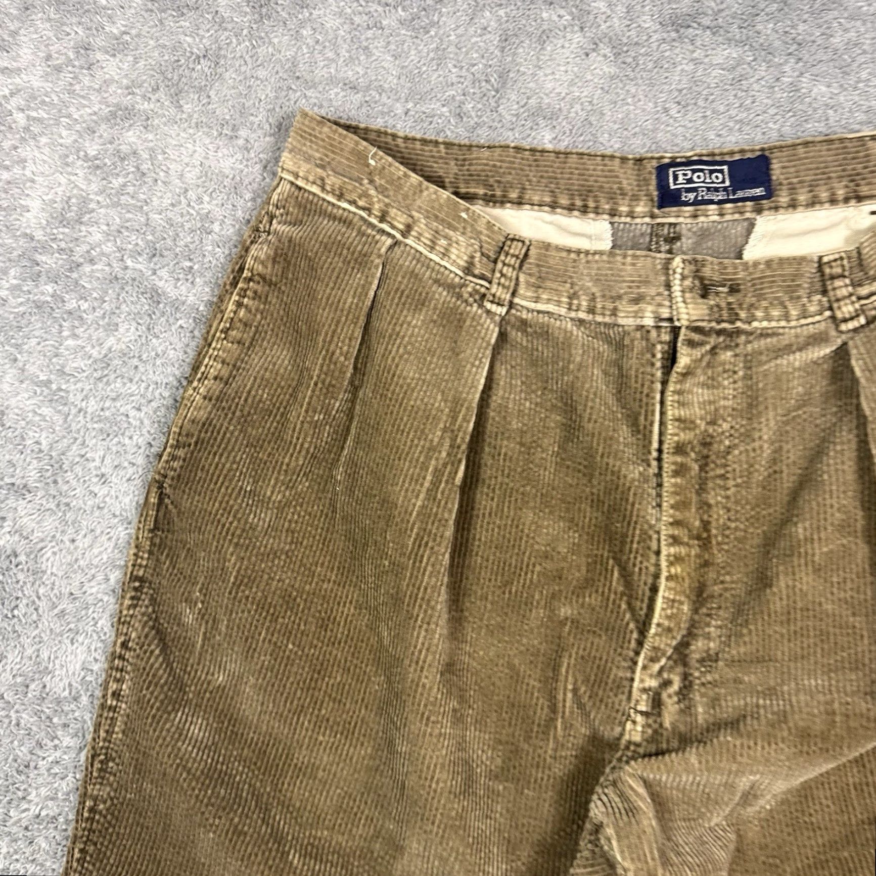 Polo Ralph Lauren VINTAGE Polo Ralph Lauren Pants Mens 36x32 Brown Corduroy 90s Chino Trousers Size US M / EU 48-50 / 2 - 5 Thumbnail