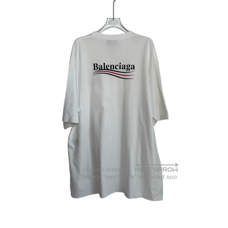 Balenciaga Balenciaga White Coke Embroidered Logo Short Sleeve T-Shir Size US M / EU 48-50 / 2 - 3 Thumbnail