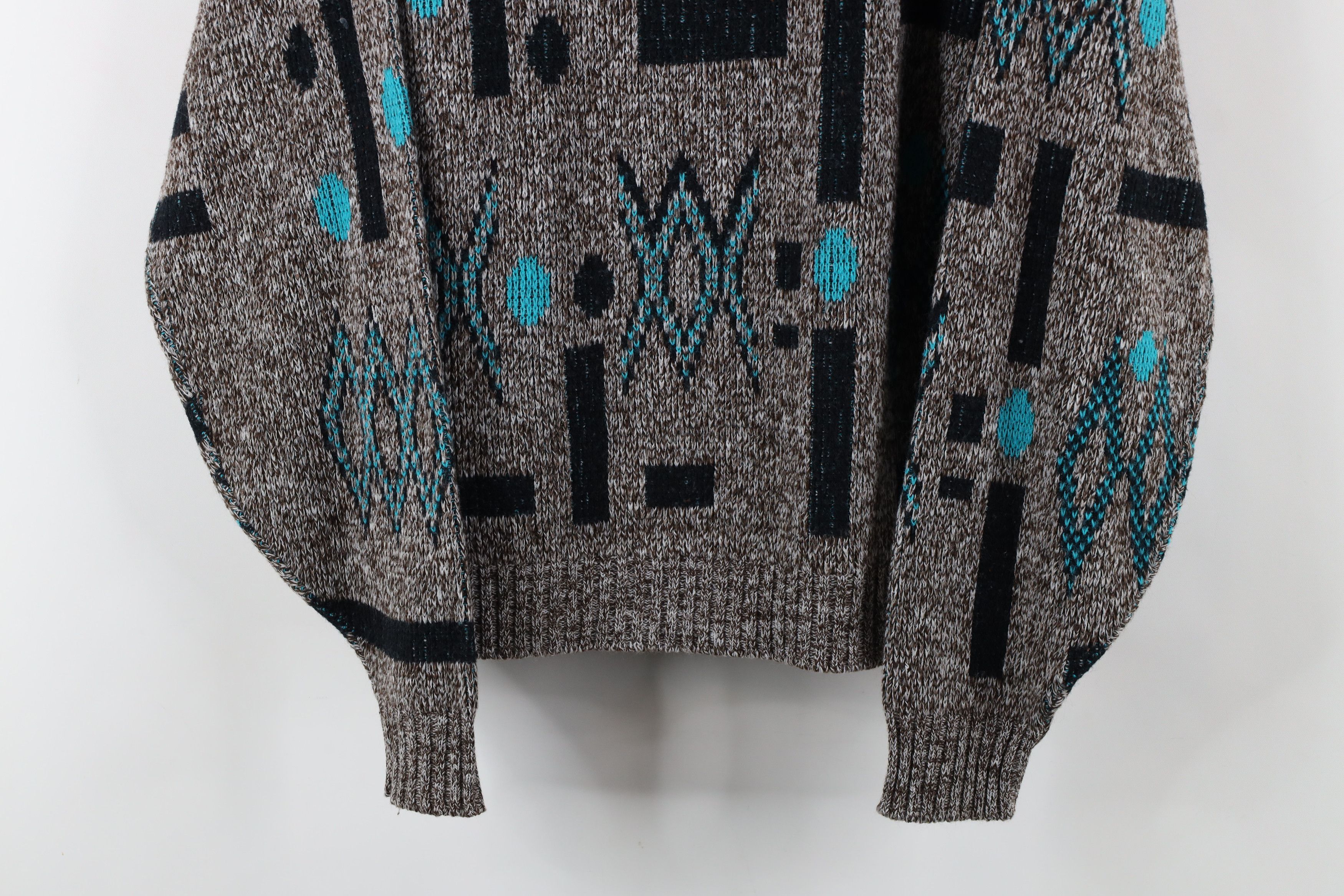 Vintage Vintage 90s Streetwear Polka Dot Knit Crewneck Sweater USA Size L / US 10 / IT 46 - 3 Thumbnail