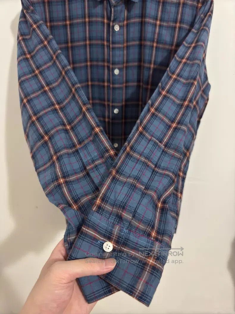 Saint Laurent Paris Saint Laurent Paris Size 38 Flannel Pointed Collar Blue an Size US M / EU 48-50 / 2 - 4 Thumbnail