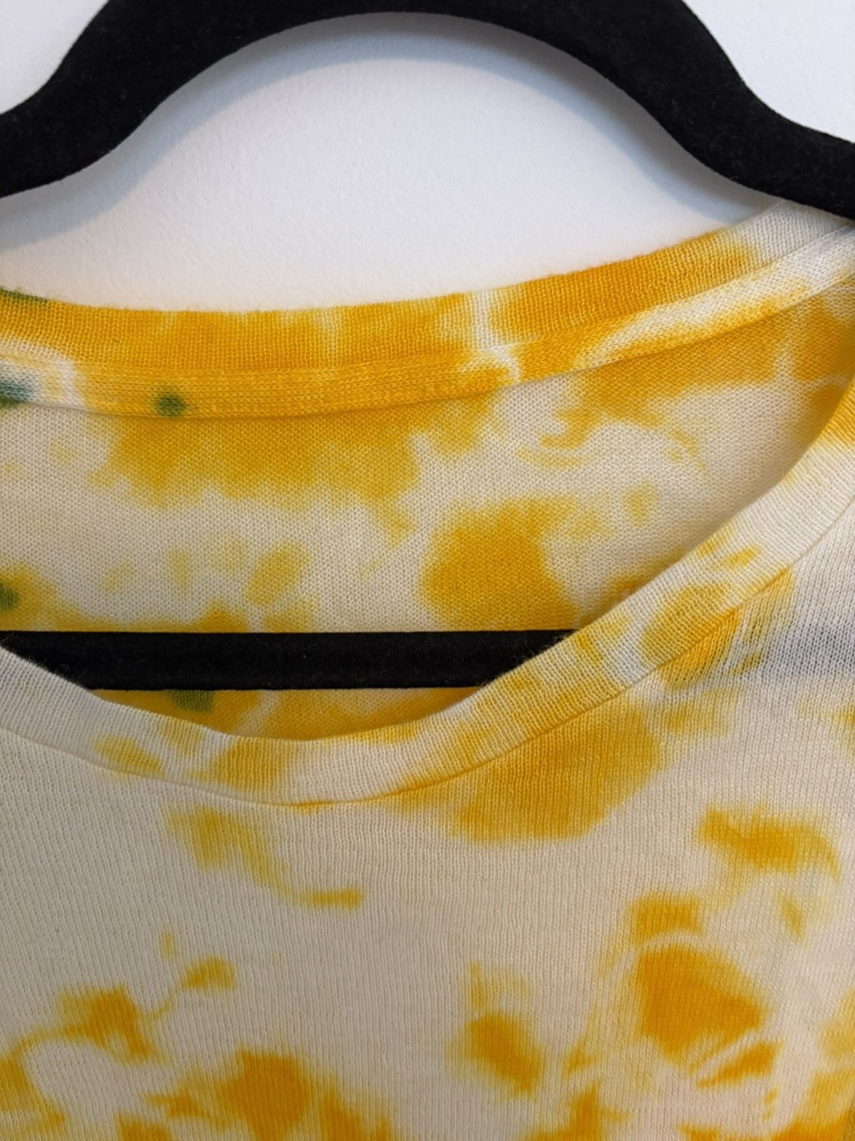 The Elder Statesman Green yellow tie die cashmere silk knit top NEW Size US L / EU 52-54 / 3 - 2 Thumbnail