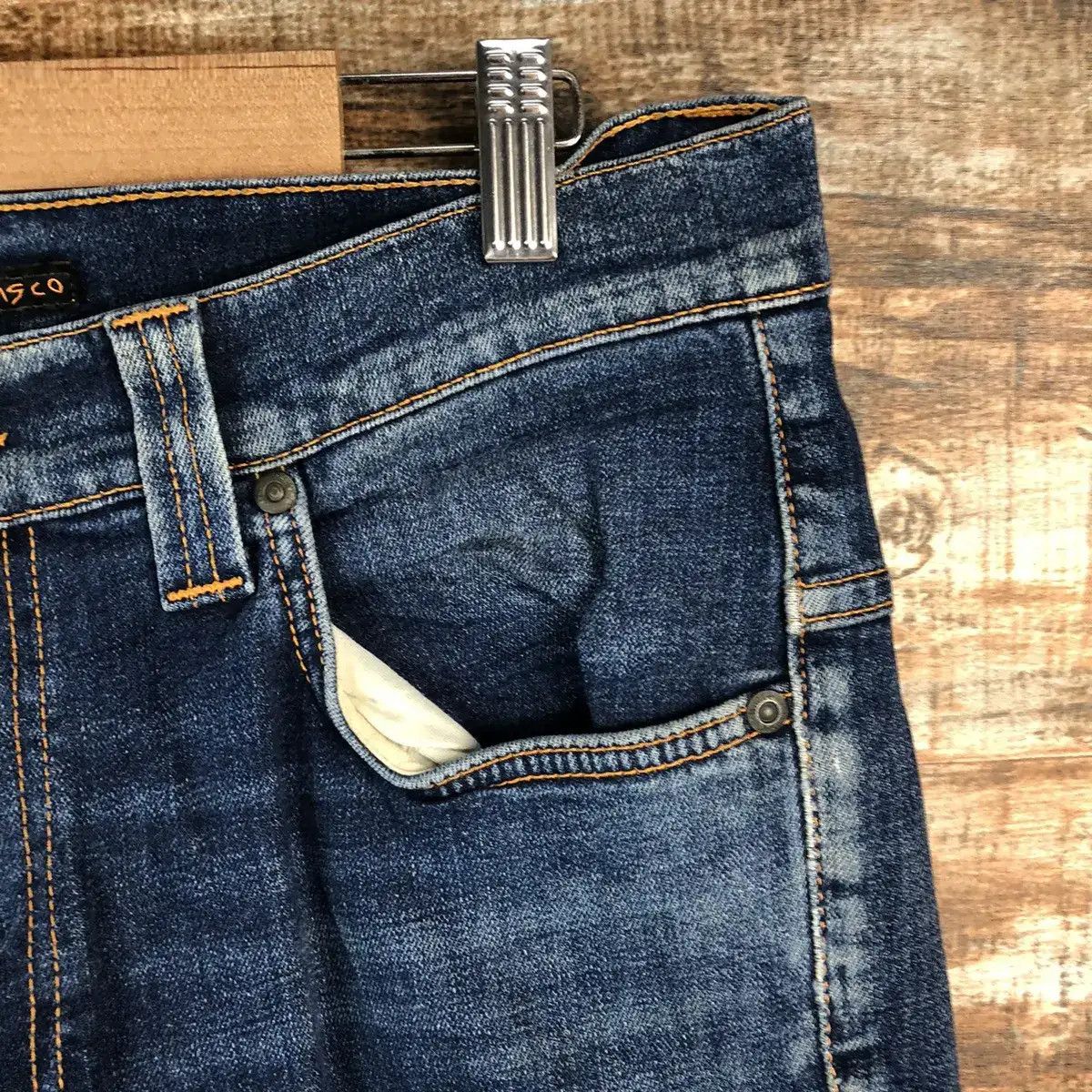 Nudie Jeans DLL Nudie vintage faded Jeans Blue Denim Pants #C138 Size US 32 / EU 48 - 12 Thumbnail