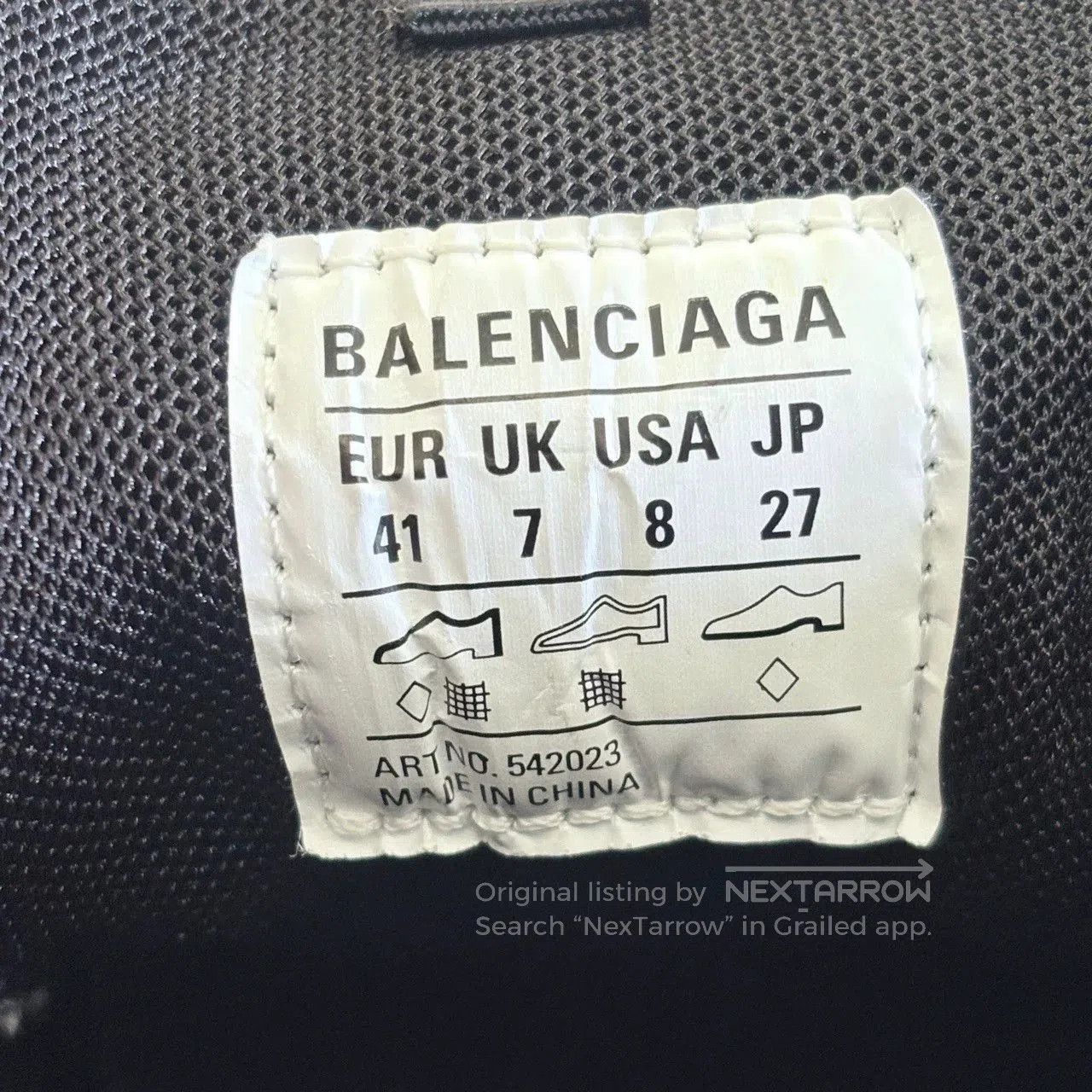 Balenciaga balenciaga track signature black and white sneakers. Size US 9 / EU 42 - 5 Thumbnail