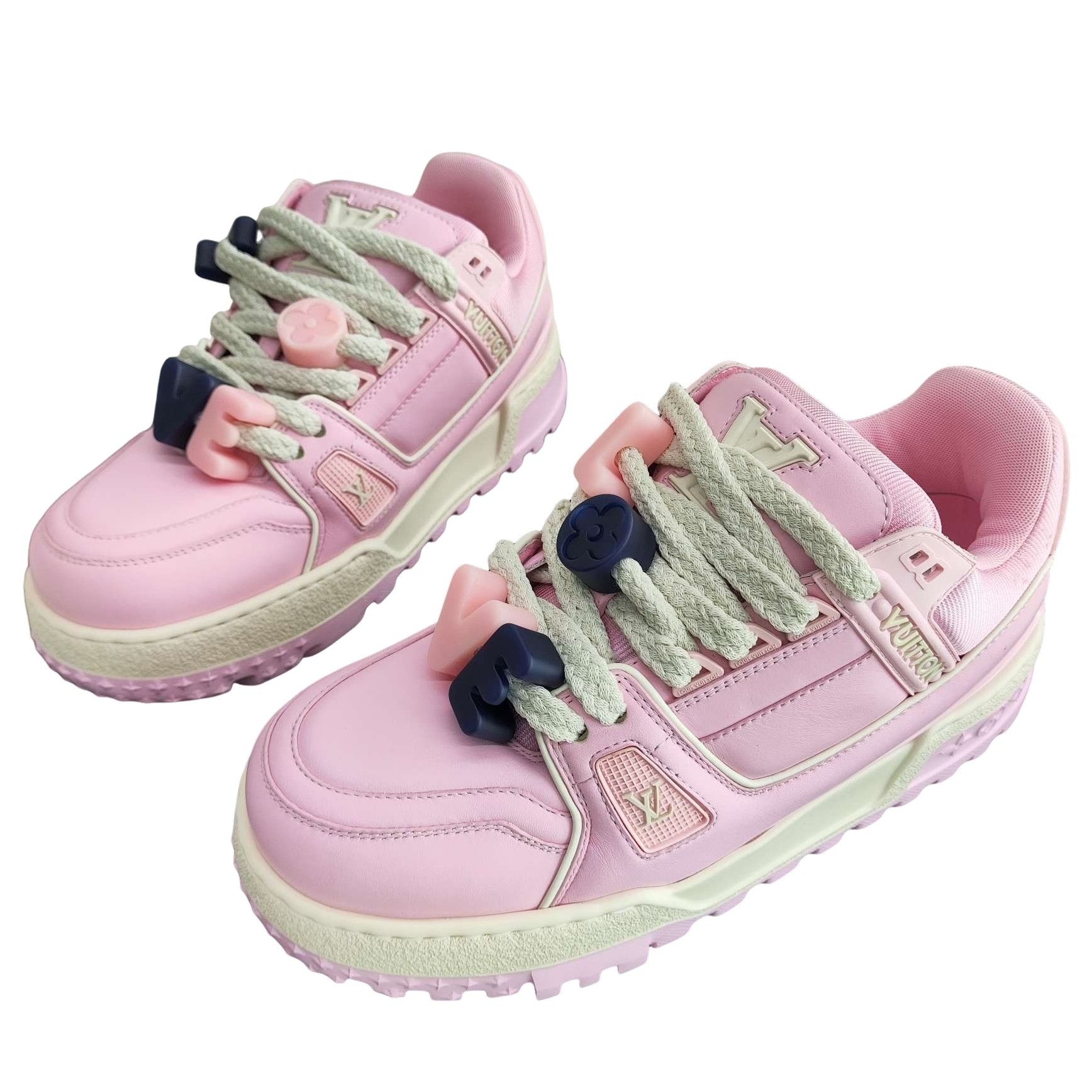 Louis Vuitton Louis Vuitton Pink Trainer Maxi Sneakers Size 39 Size US 9 / IT 39 - 1 Thumbnail