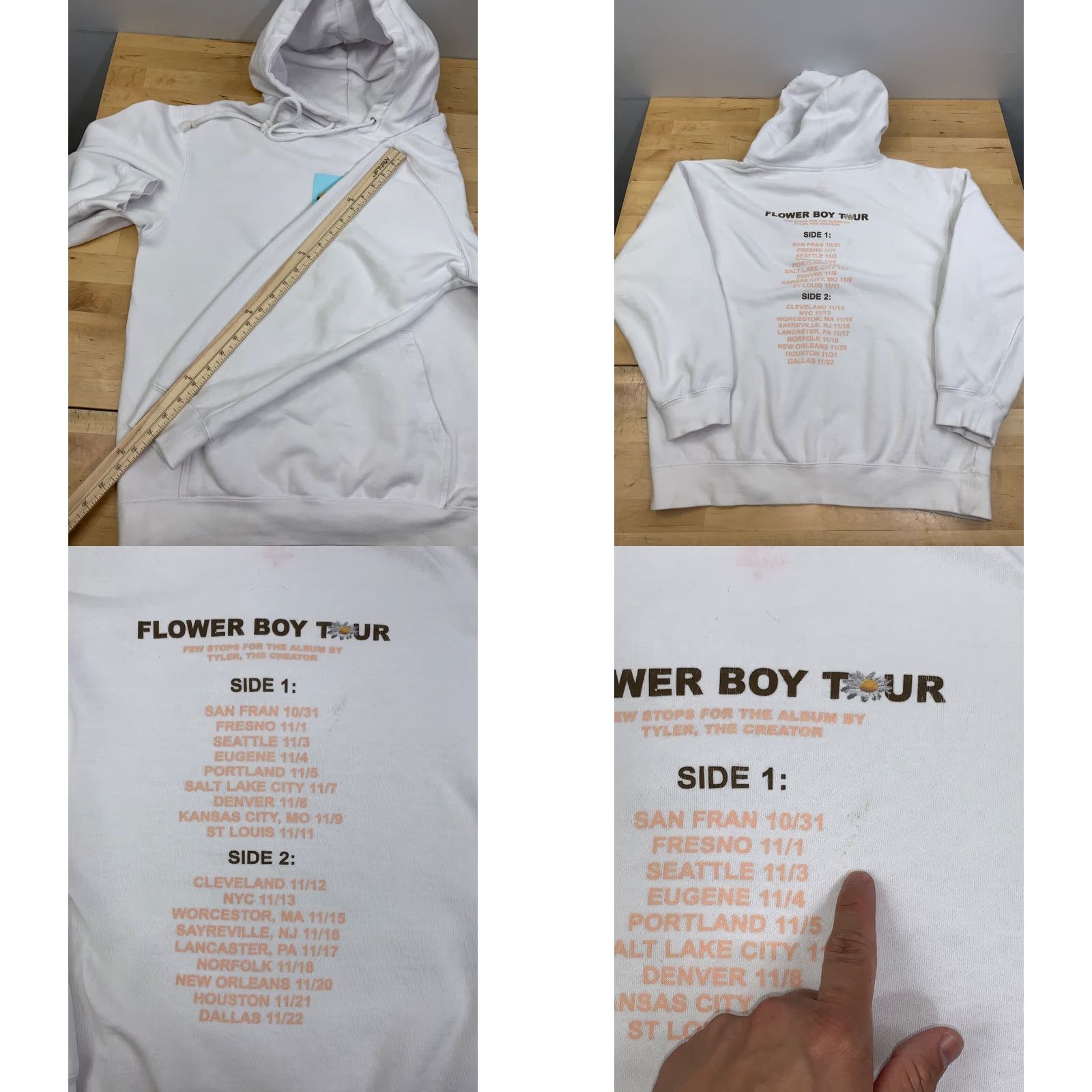 Golf Wang Golf Wang Hoodie Adult M White Flower Boy Tour Boys Mens Size US M / EU 48-50 / 2 - 8 Thumbnail