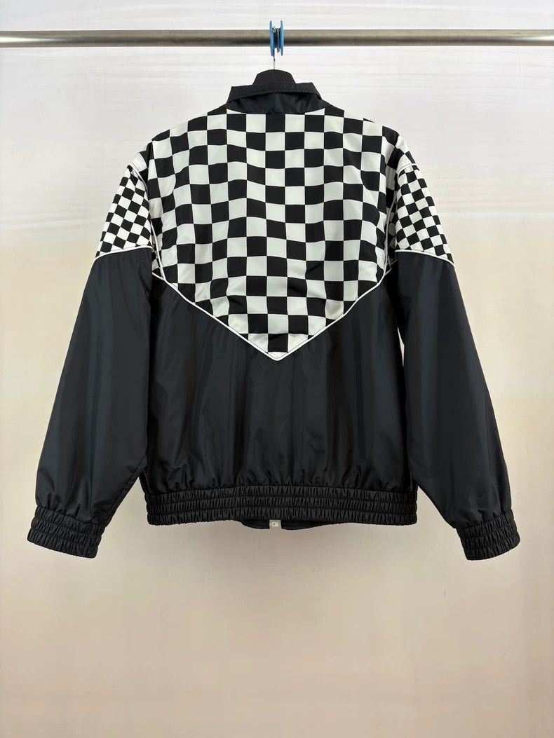 Celine Celine Black and White Checkered Zip Jacket Size US L / EU 52-54 / 3 - 2 Thumbnail