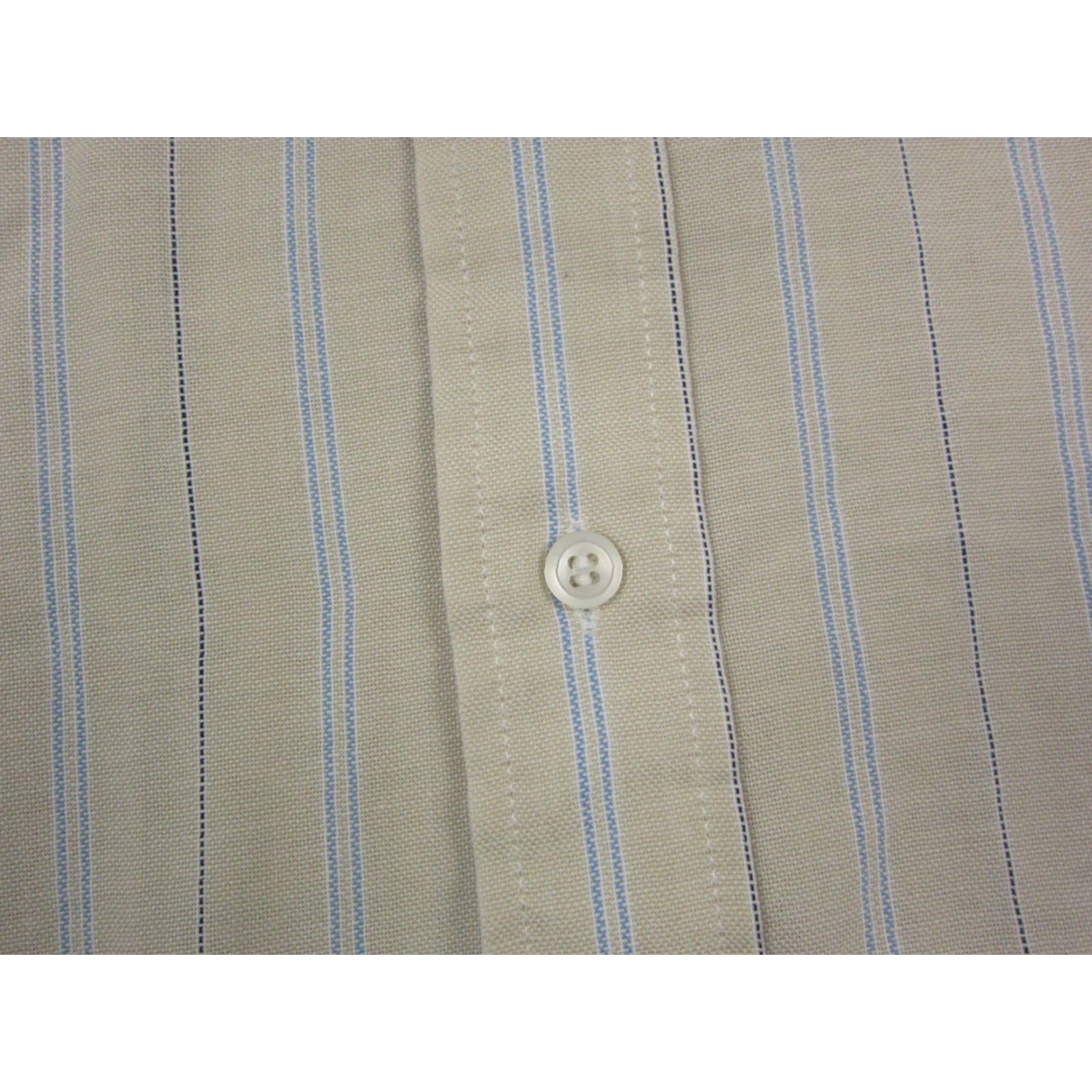 Arrow Vintage Arrow Shirt Adult 16.5 Beige Striped Mens 90s Oxford Casual Button-Up Size US XL / EU 56 / 4 - 5 Thumbnail