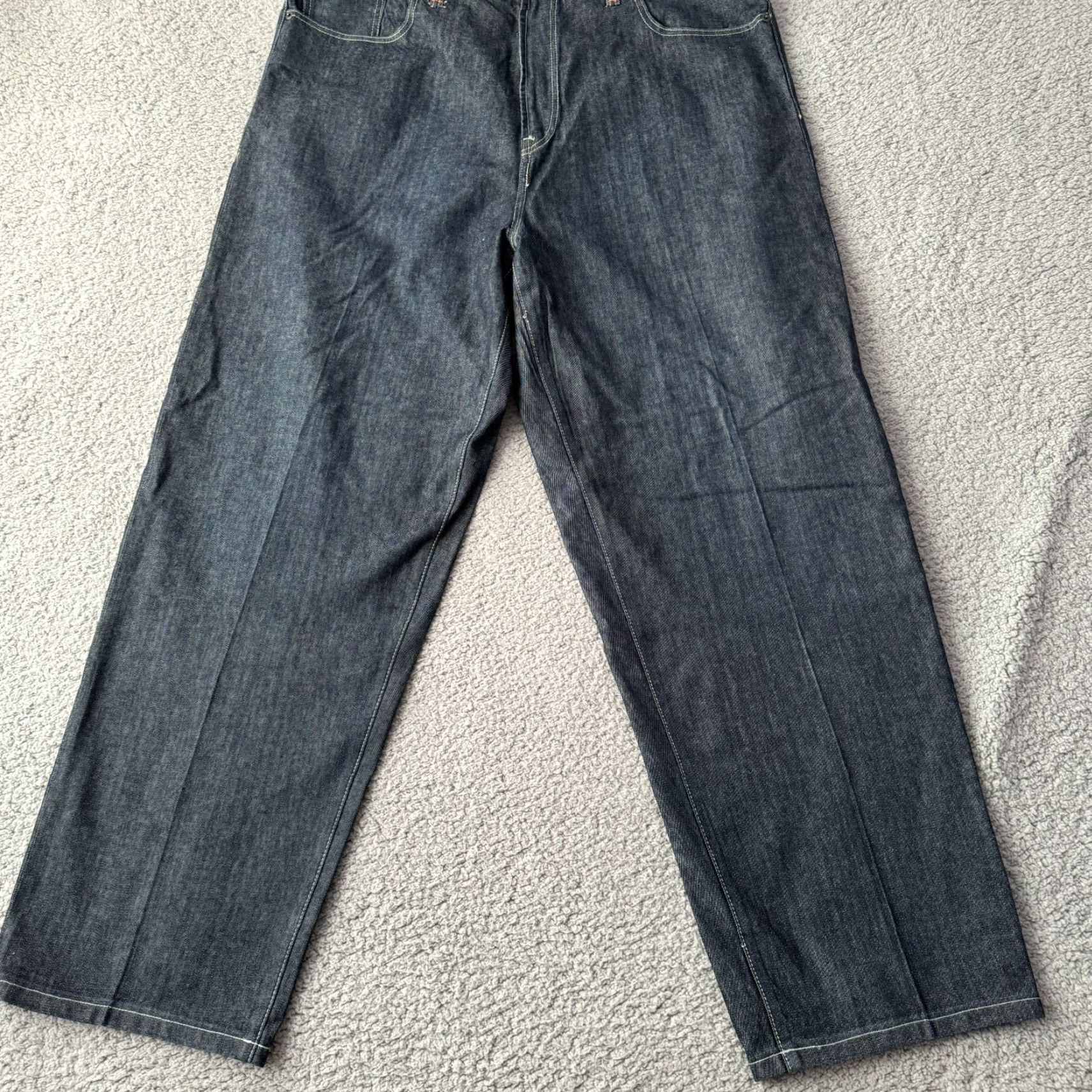 Sean John VINTAGE Sean John Jeans Mens 42 Tall Black Baggy Denim Pants Grunge Hip Hop 90s Size US 41 - 6 Thumbnail