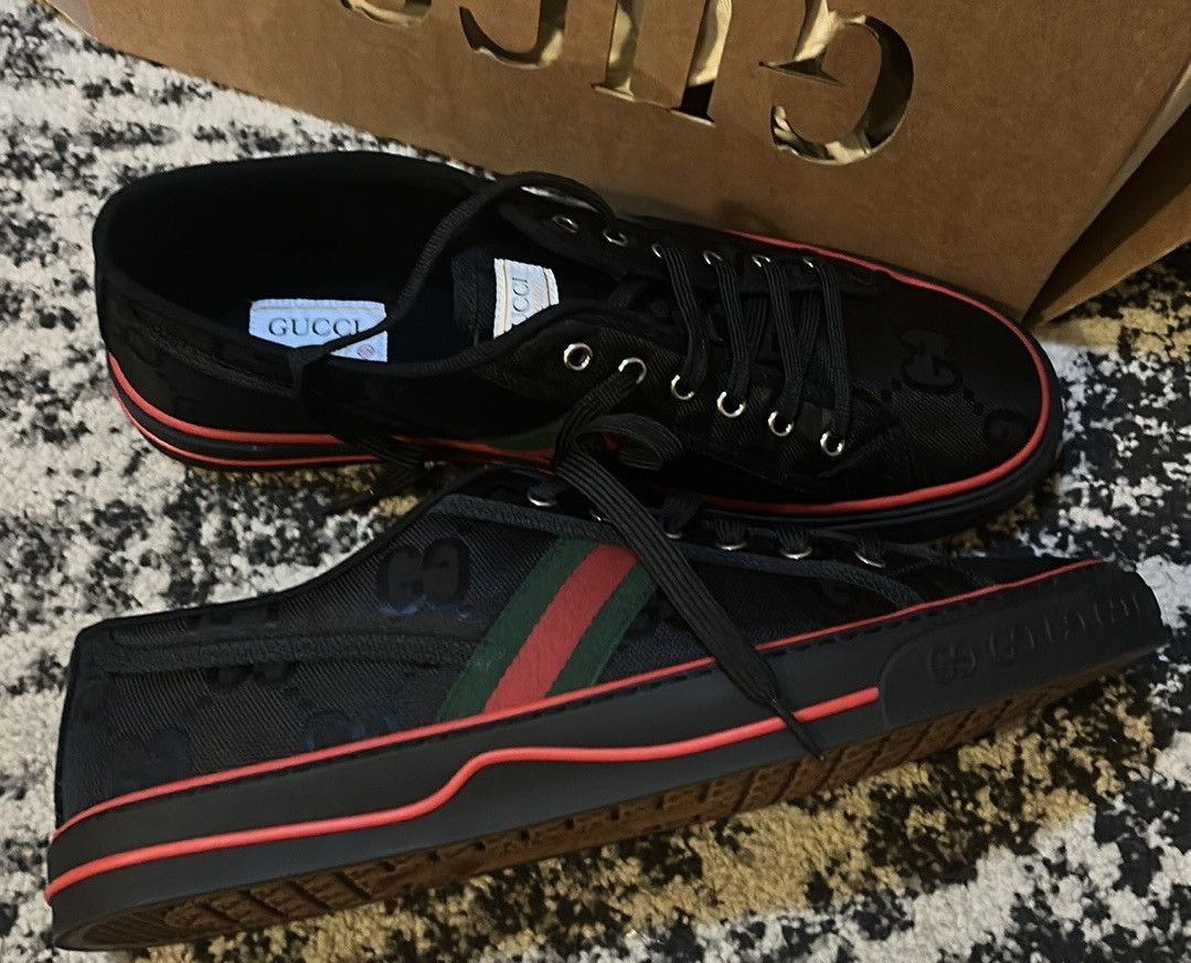 Gucci Gucci Tennis 1977 Off the Grid Low Sneaker Black size 12.5 Size US 12.5 / EU 45-46 - 6 Thumbnail