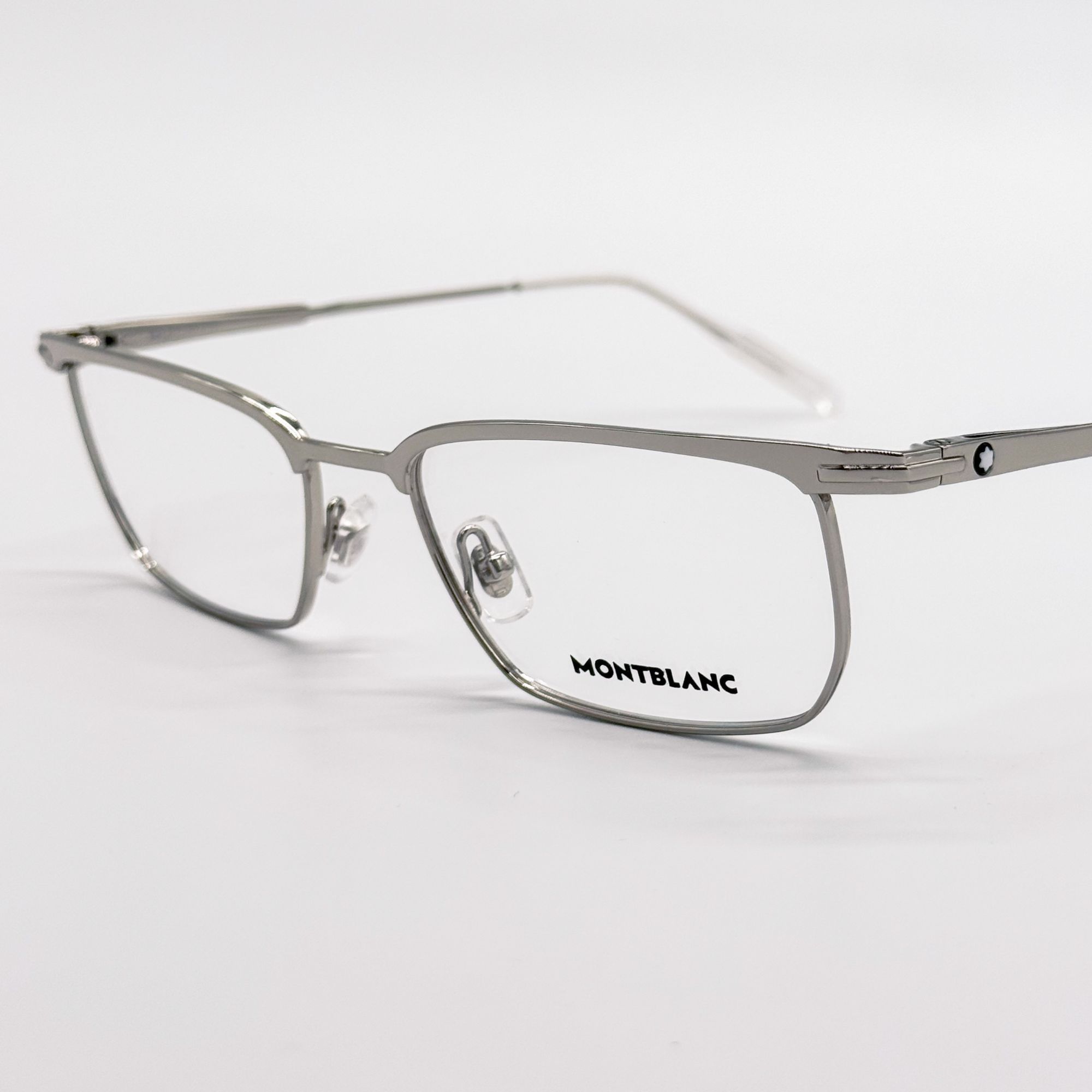 Montblanc NEW MONTBLANC EYEGLASSES MB0219O 001 SILVER MEN EYEWEAR Size ONE SIZE - 6 Thumbnail