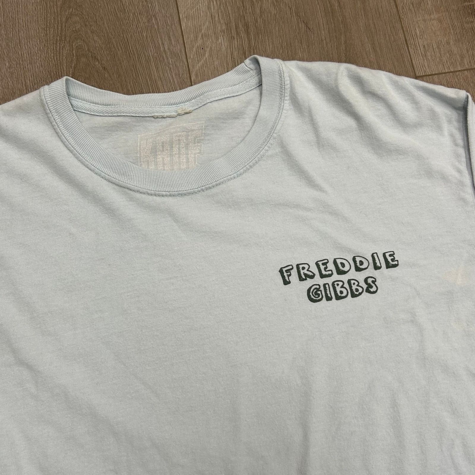 Vintage Freddie Gibbs Bunny Long Sleeve Shirt Light Blue Size Large Size US L / EU 52-54 / 3 - 2 Thumbnail