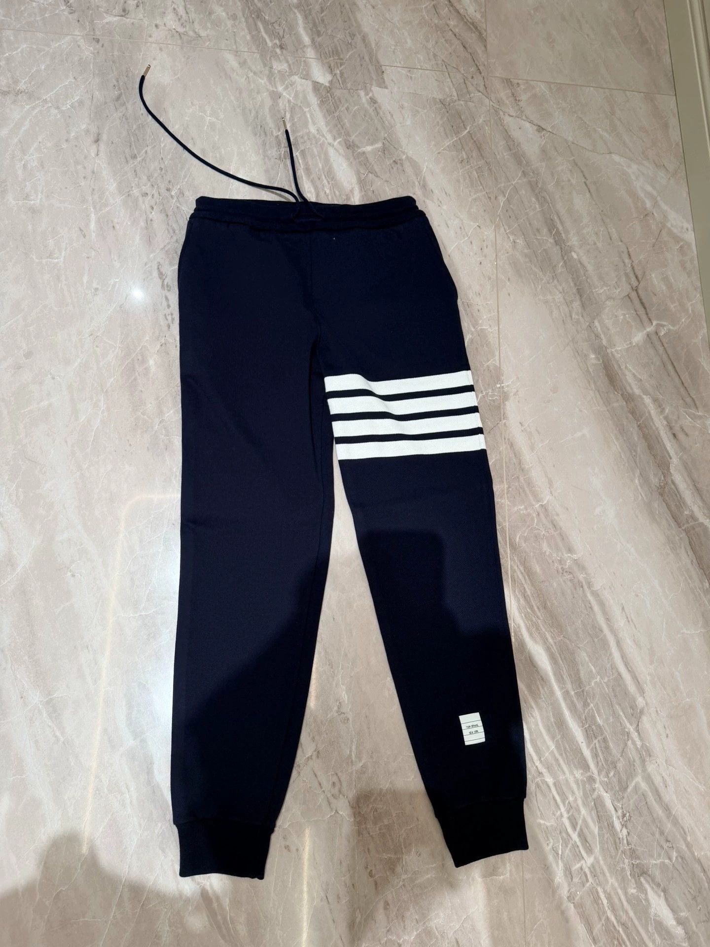 Thom Browne Thom Browne Striped Ribbed Sweatpants Size US 31 - 1 Thumbnail