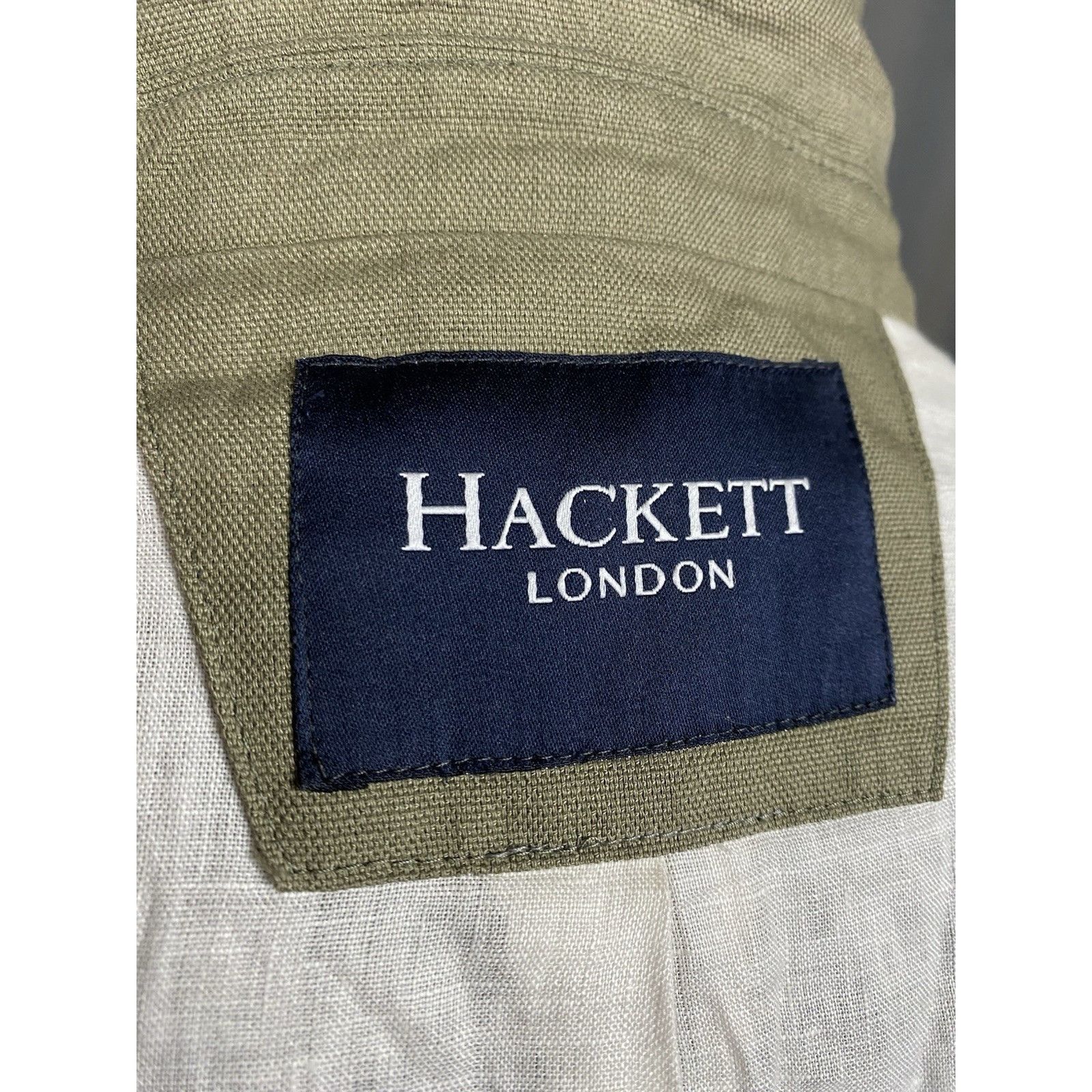 Hackett Hackett Men's Green Linen Blazer Sportcoat Jacket Size 38R/4 Size 48R - 8 Thumbnail