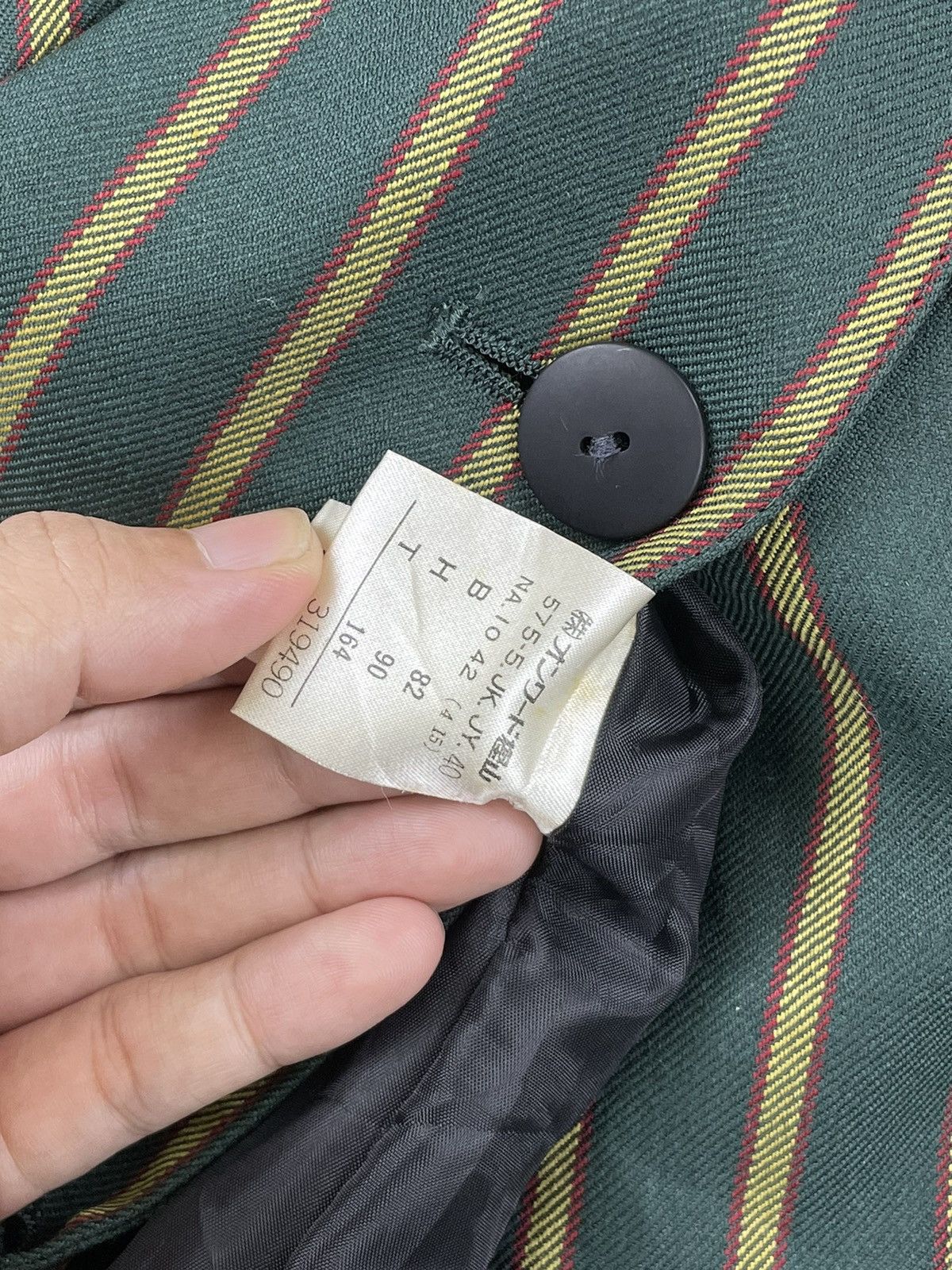 Jean Paul Gaultier 🔥Jean Paul Gaultier Junior Green Stripes Jacket Size US M / EU 48-50 / 2 - 15 Thumbnail