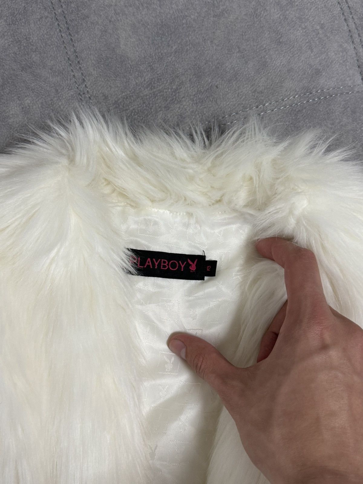 Designer × Playboy × Vintage Vintage Playboy Hype Fur Faux vests Japanese style Y2K Size S / US 4 / IT 40 - 7 Thumbnail