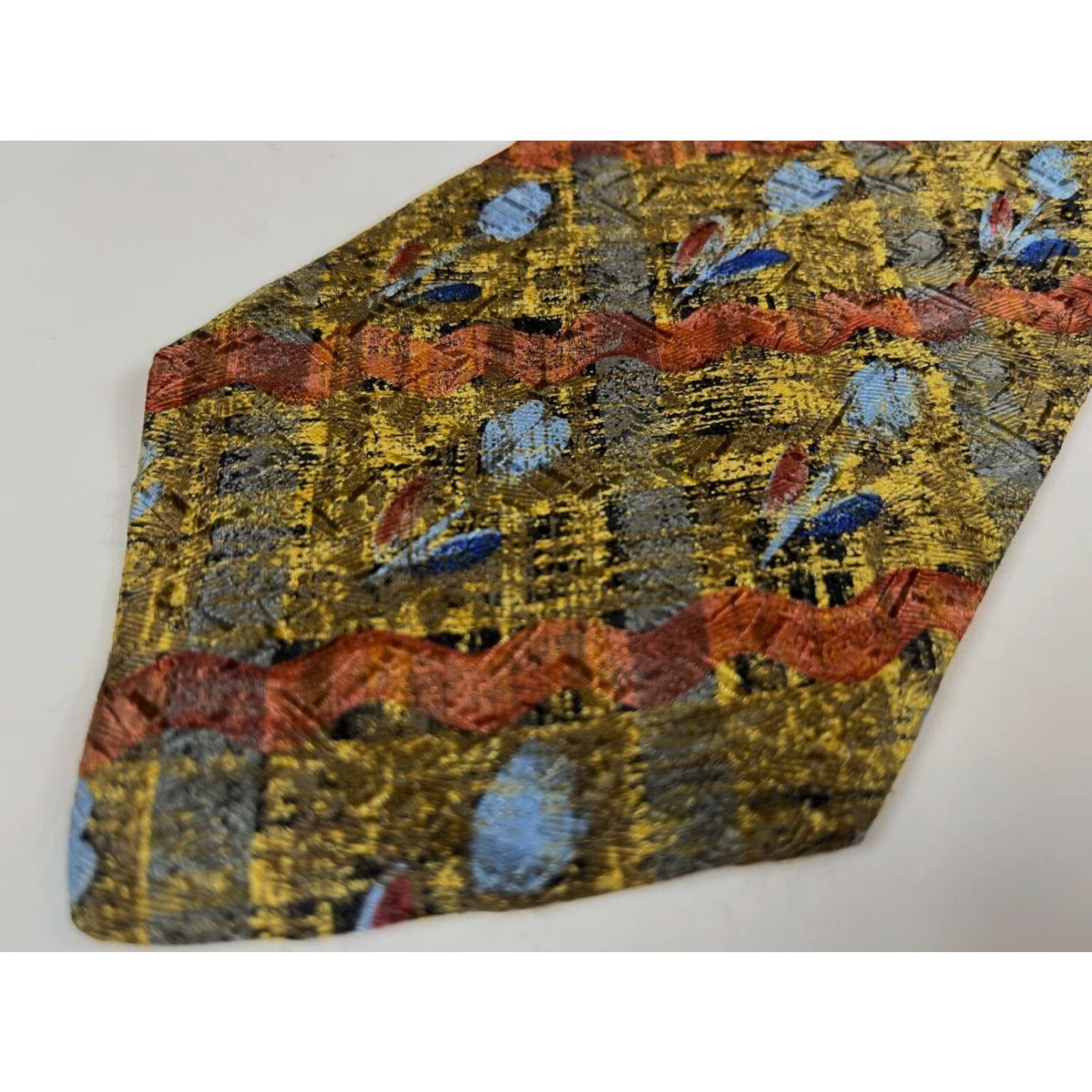 Ermenegildo Zegna VINTAGE Ermenegildo Zegna Silk Tie Floral Men’s Tie Made in Italy Size ONE SIZE - 5 Thumbnail