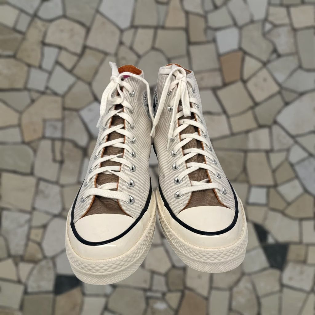Converse VINTAGE Converse Chuck 70 Sneaker Womens 8.5 White Stripe Sneakers 2840 Size US 9 / IT 39 - 1 Thumbnail