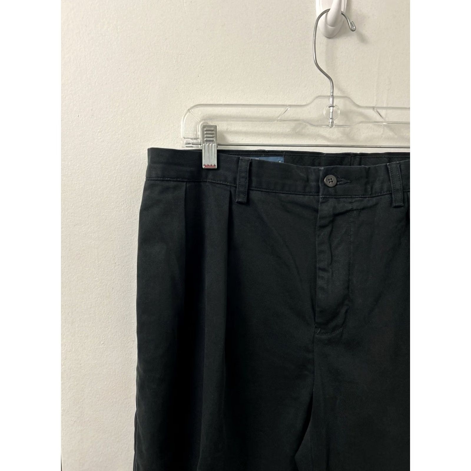 Polo Ralph Lauren Polo Ralph Lauren Ethan Pants Mens 36x30 Black Pleated Dress Pants Straight Leg Classic Fit Size US M / EU 48-50 / 2 - 4 Thumbnail