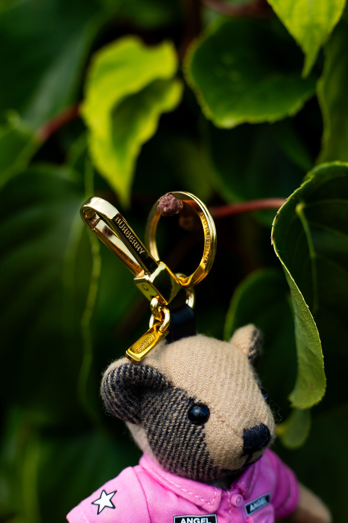 Burberry Cashmere Thomas Angel Jacket Teddy Bear Keychain Charm Pink Size ONE SIZE - 2 Thumbnail