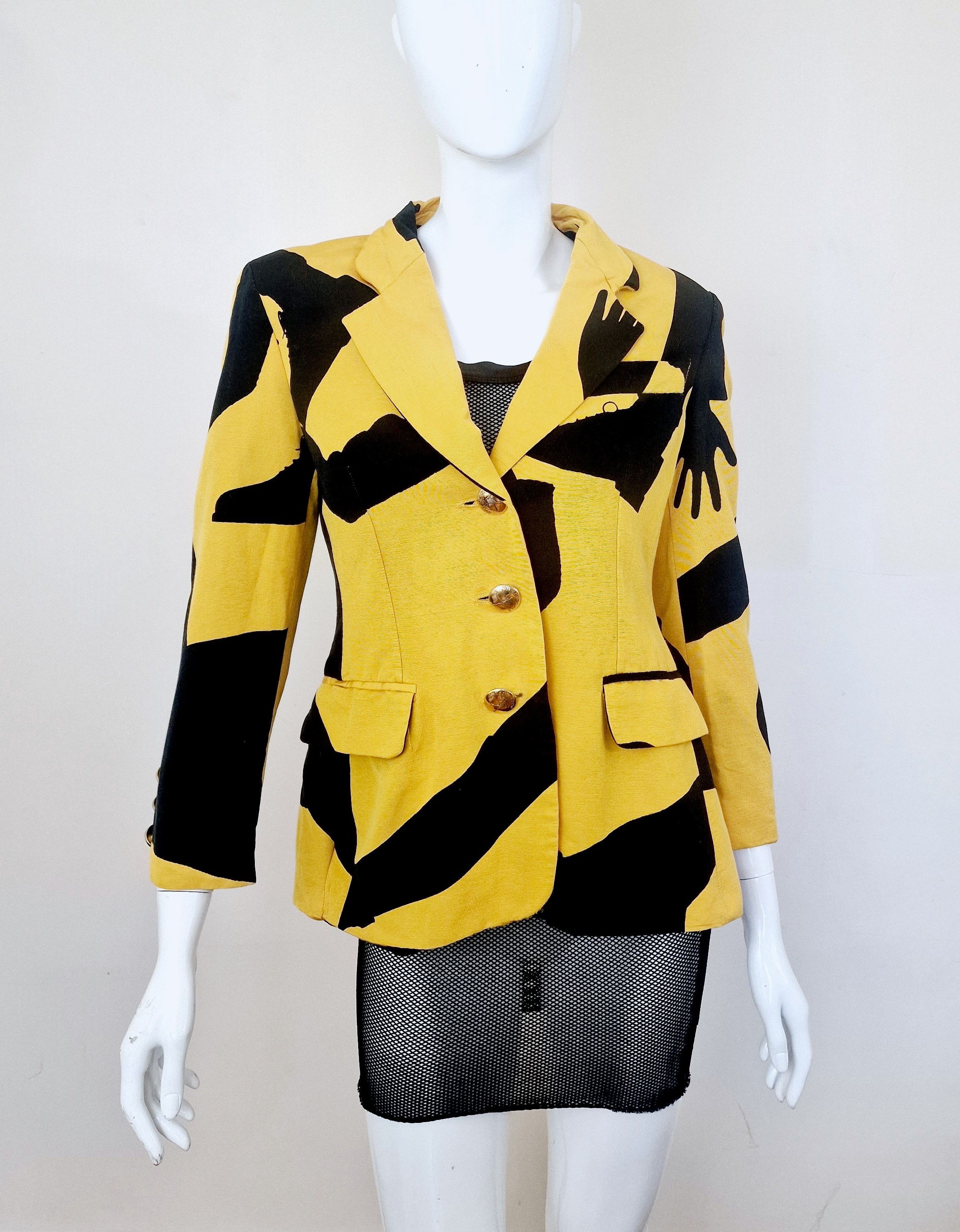 Moschino Moschino Silhouette Black Figures Legs Arms Blazer Jacket Size M / US 6-8 / IT 42-44 - 1 Thumbnail