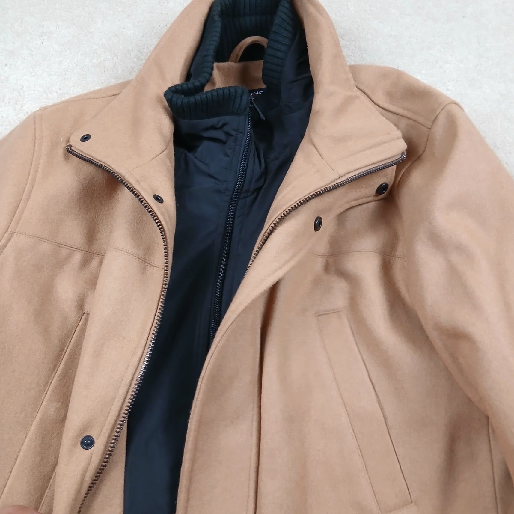 Roundtree & Yorke Roundtree and Yorke Jacket Mens Large Beige Brown Luxurious Wool Blend Size US L / EU 52-54 / 3 - 6 Thumbnail