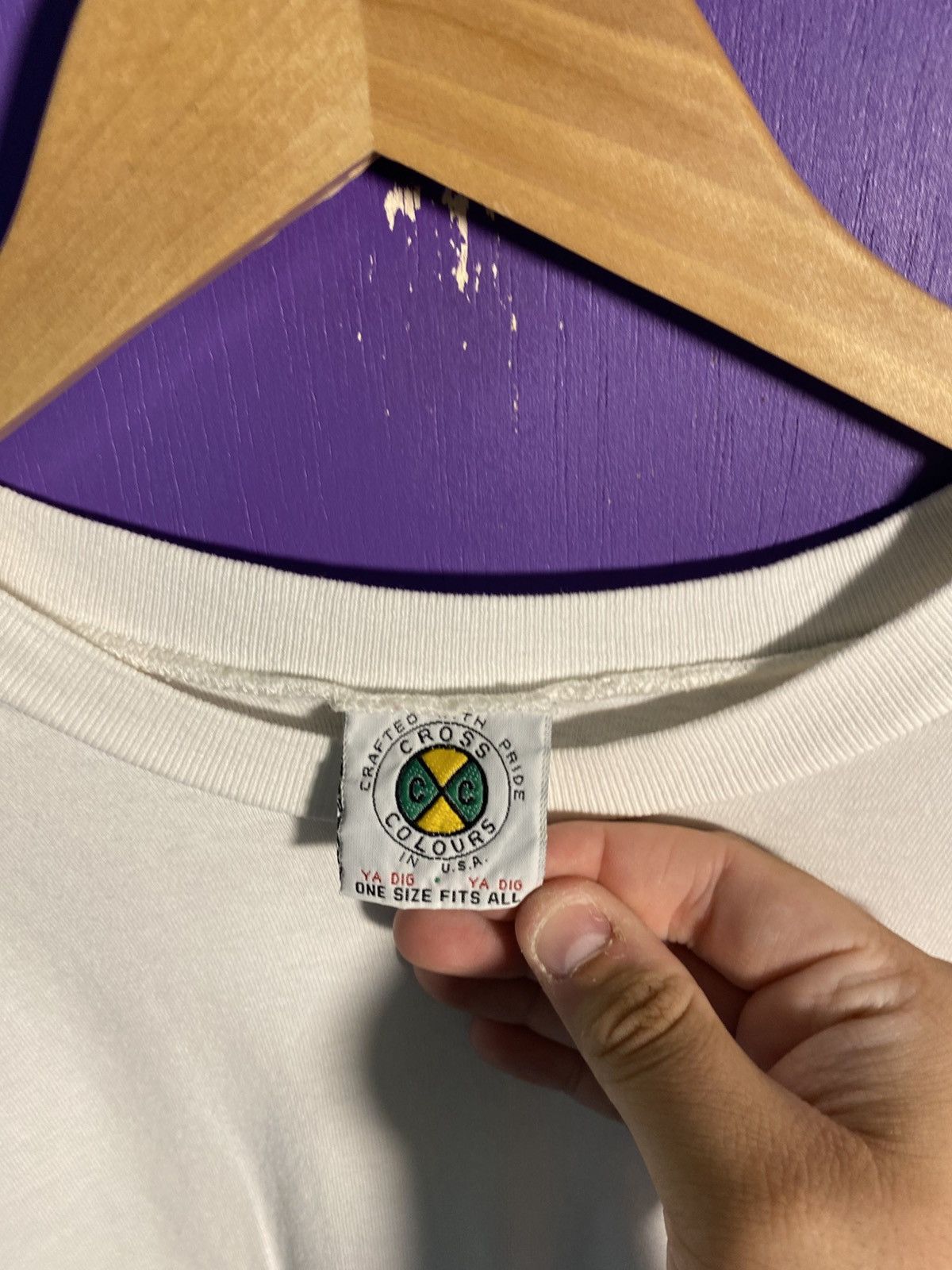 Cross Colours Vintage 90s Cross Colours baseball league t-shirt Size US XL / EU 56 / 4 - 4 Thumbnail