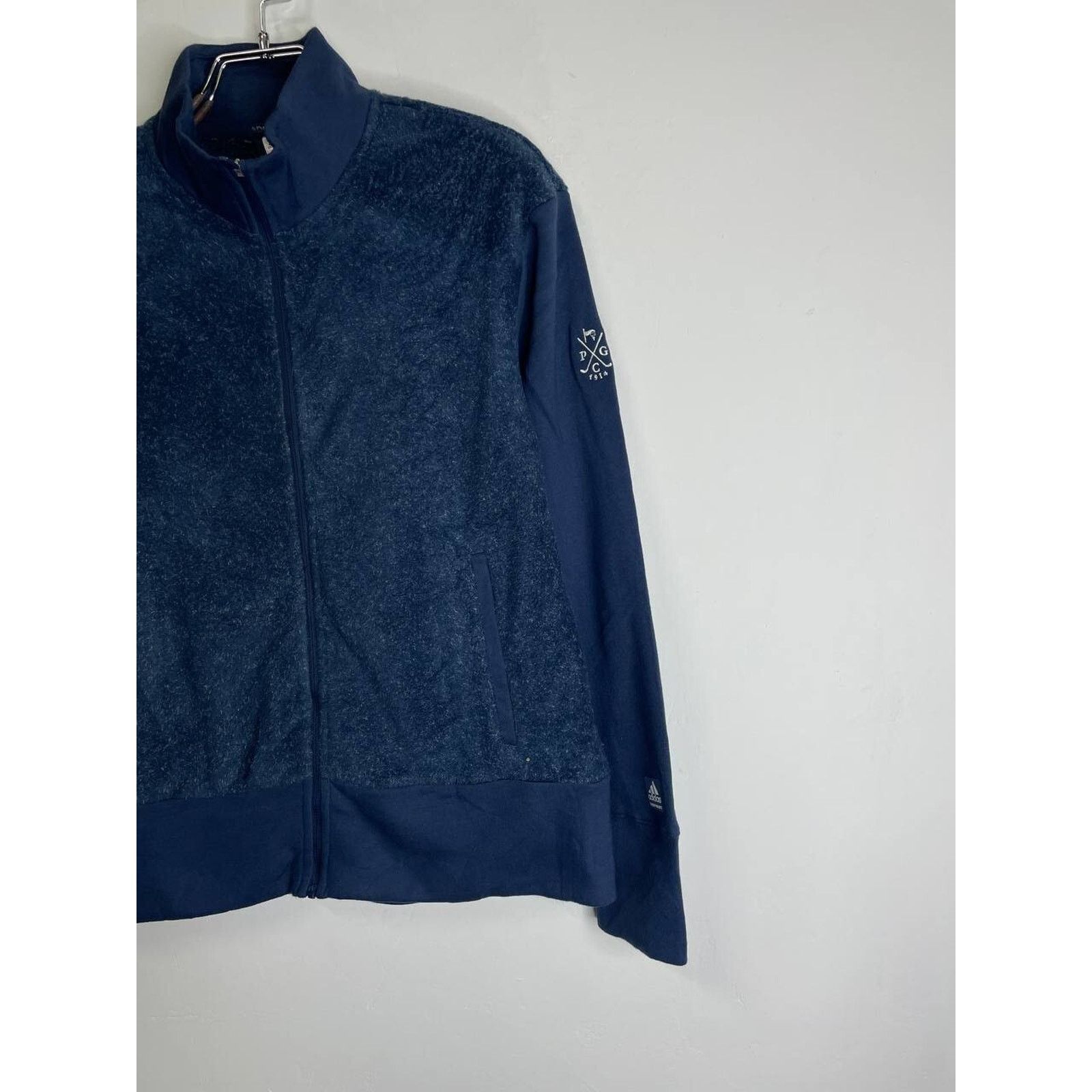 Adidas Vintage Adidas Blue Full Zip Sherpa Panel Jacket Size M Size US M / EU 48-50 / 2 - 6 Thumbnail