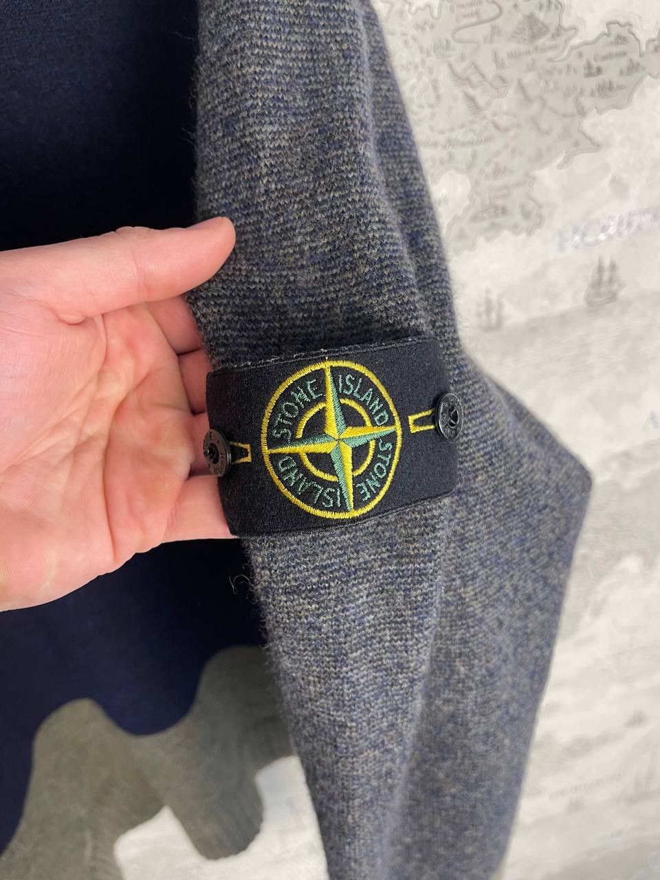 Stone Island × Vintage Vintage Stone Island sweater Size US XL / EU 56 / 4 - 8 Thumbnail