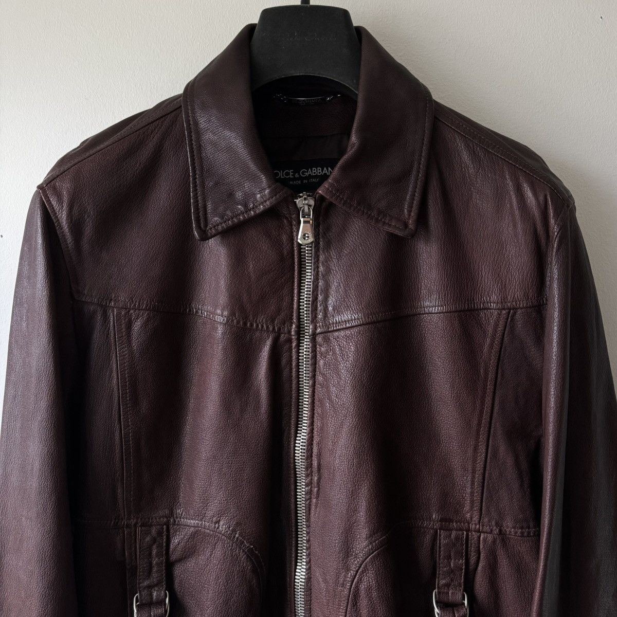 Dolce & Gabbana Dolce & Gabbana SS2006 Goat Leather Zip-Up Blouson Jacket Size US L / EU 52-54 / 3 - 2 Thumbnail