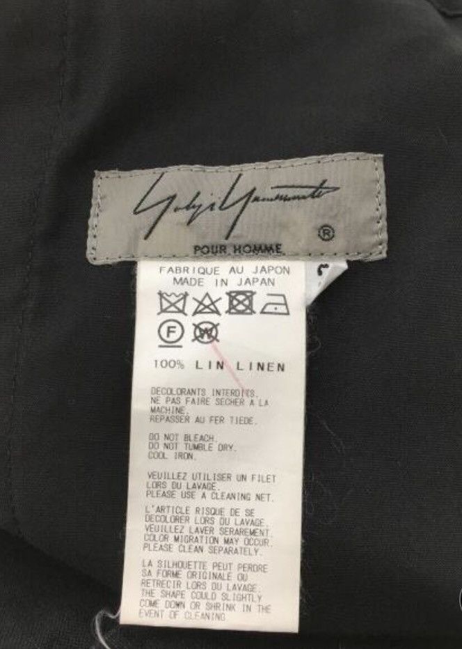 Yohji Yamamoto Yohji Yamamoto Pour Homme LIN LIENE Class Draw String Pants Size US 30 / EU 46 - 18 Thumbnail