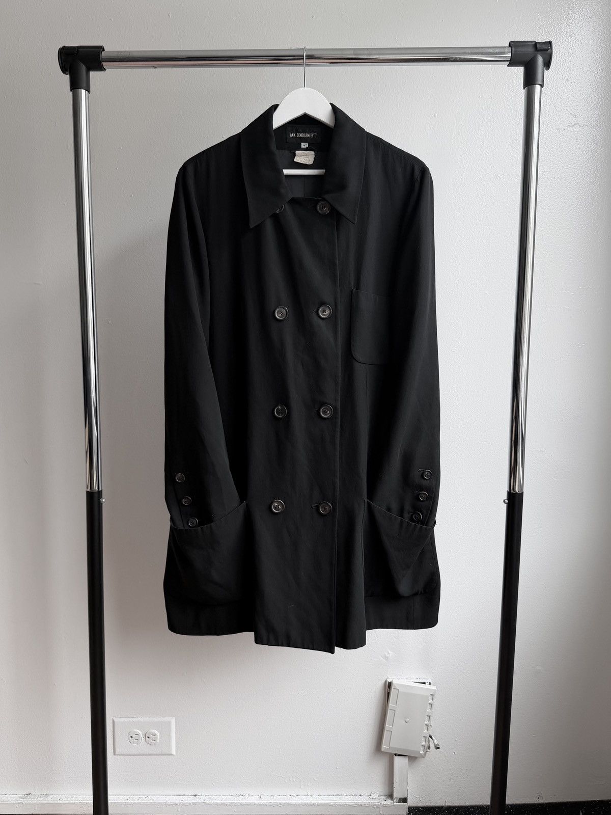 Ann Demeulemeester Ann Demeulemeester SS09 Fluid Double Breasted Coat Size US S / EU 44-46 / 1 - 1 Thumbnail