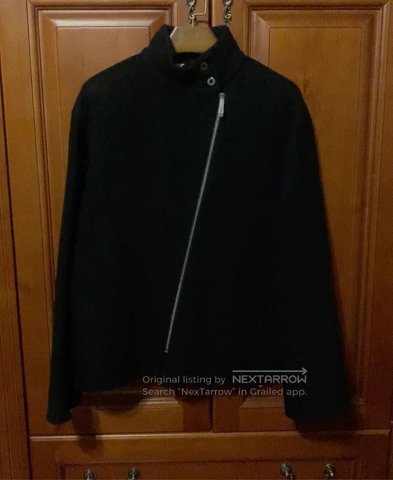 Hermes Hermes Black Cashmere Jacket with Diagonal Zipper Design - Size XS / US 0-2 / IT 36-38 - 1 Thumbnail