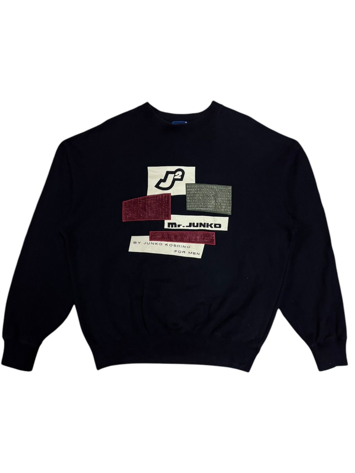 Japanese Brand × Michiko Koshino London × Mr. Junko Vtg 90s J2 Mr. Junko Koshino Embroidered Sweatshirt Size US M / EU 48-50 / 2 - 4 Thumbnail