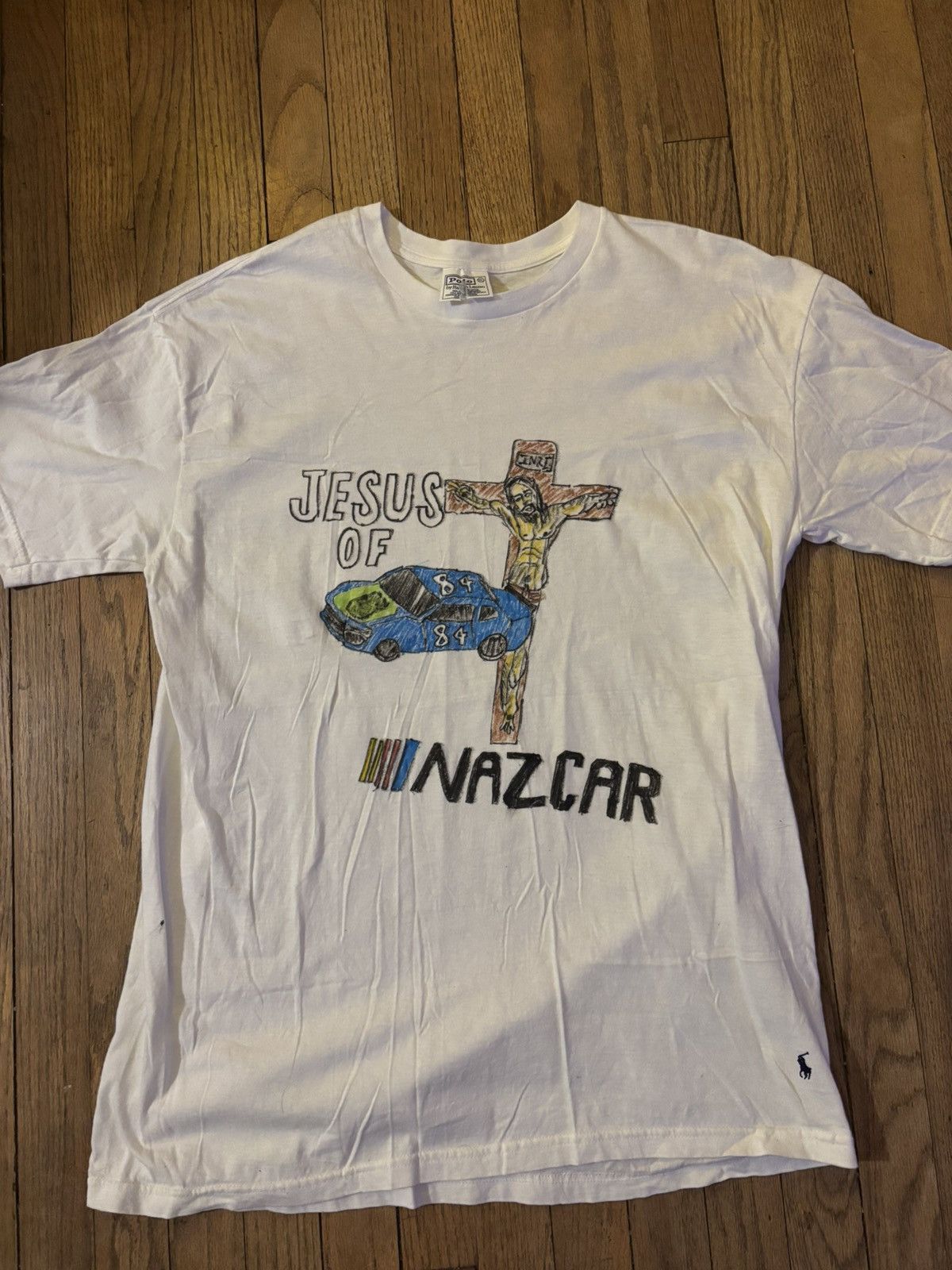 NASCAR × Polo Ralph Lauren One of a kind Jesus of NAZCAR tee. XL. Size US XL / EU 56 / 4 - 1 Thumbnail