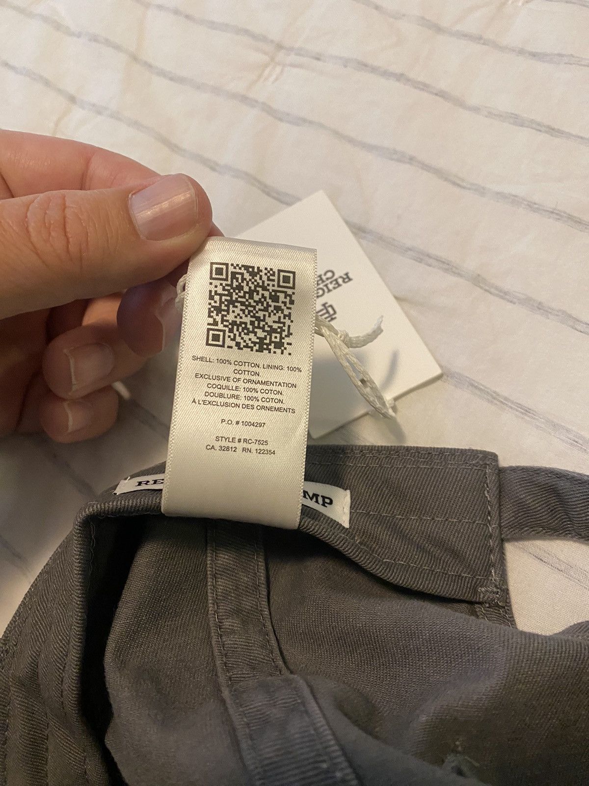 Reigning Champ Reigning Champ Cotton Chino Hat Gray NWT Size ONE SIZE - 12 Thumbnail