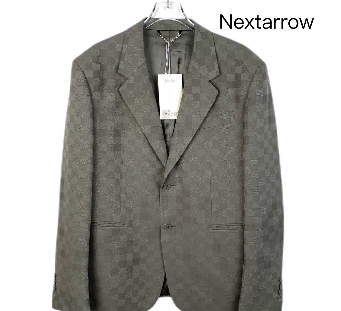 Louis Vuitton Louis Vuitton LV grey checkerboard long sleeved suit jacket Size US M / EU 48-50 / 2 - 1 Thumbnail