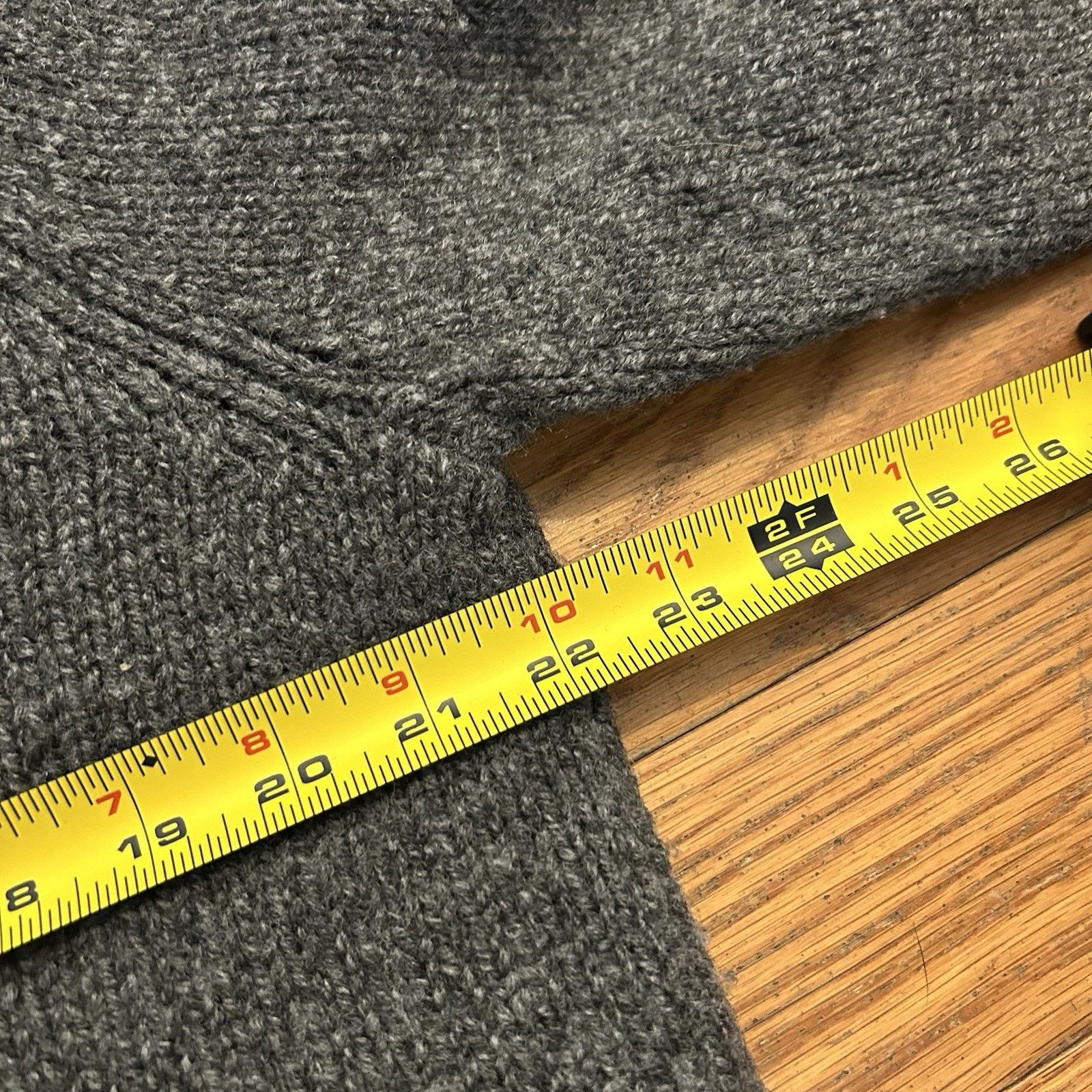 L.L. Bean Wool Knit Plaid Flannel Lined Zip Kangaroo Pocket Sweater Size US L / EU 52-54 / 3 - 6 Thumbnail
