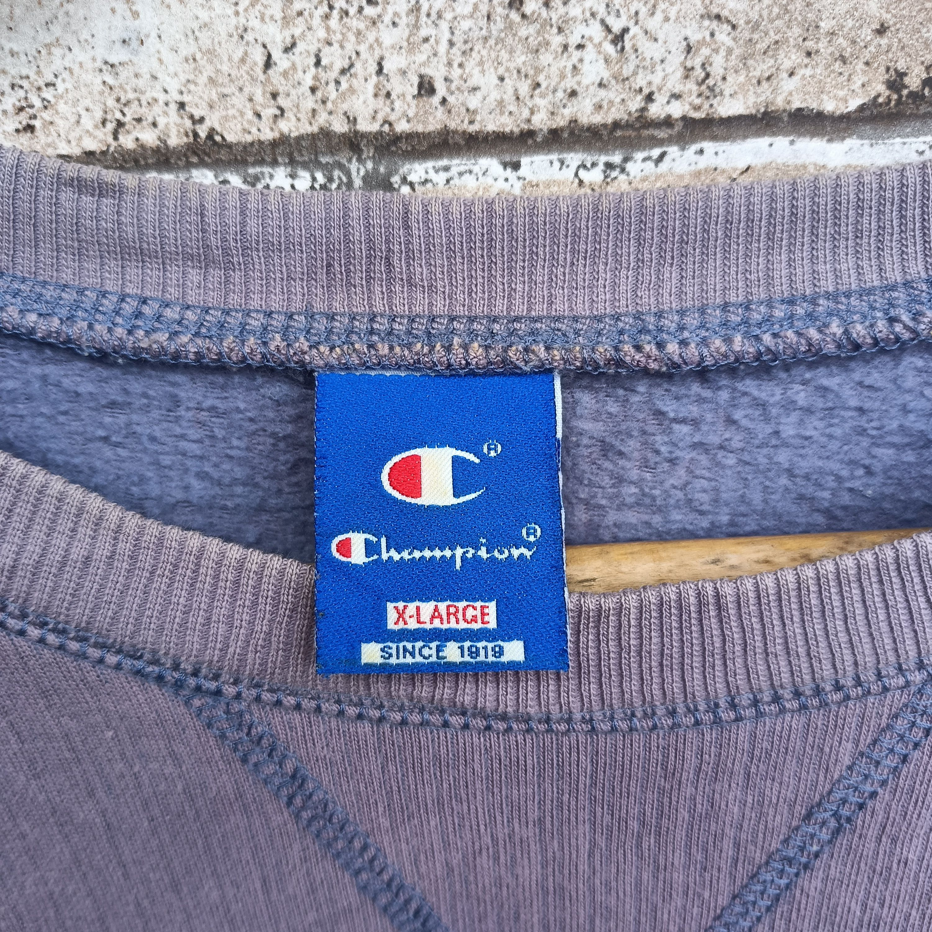 Champion × Vintage Vintage 90's Champion Sun Faded Sweatshirt Size US XL / EU 56 / 4 - 5 Thumbnail