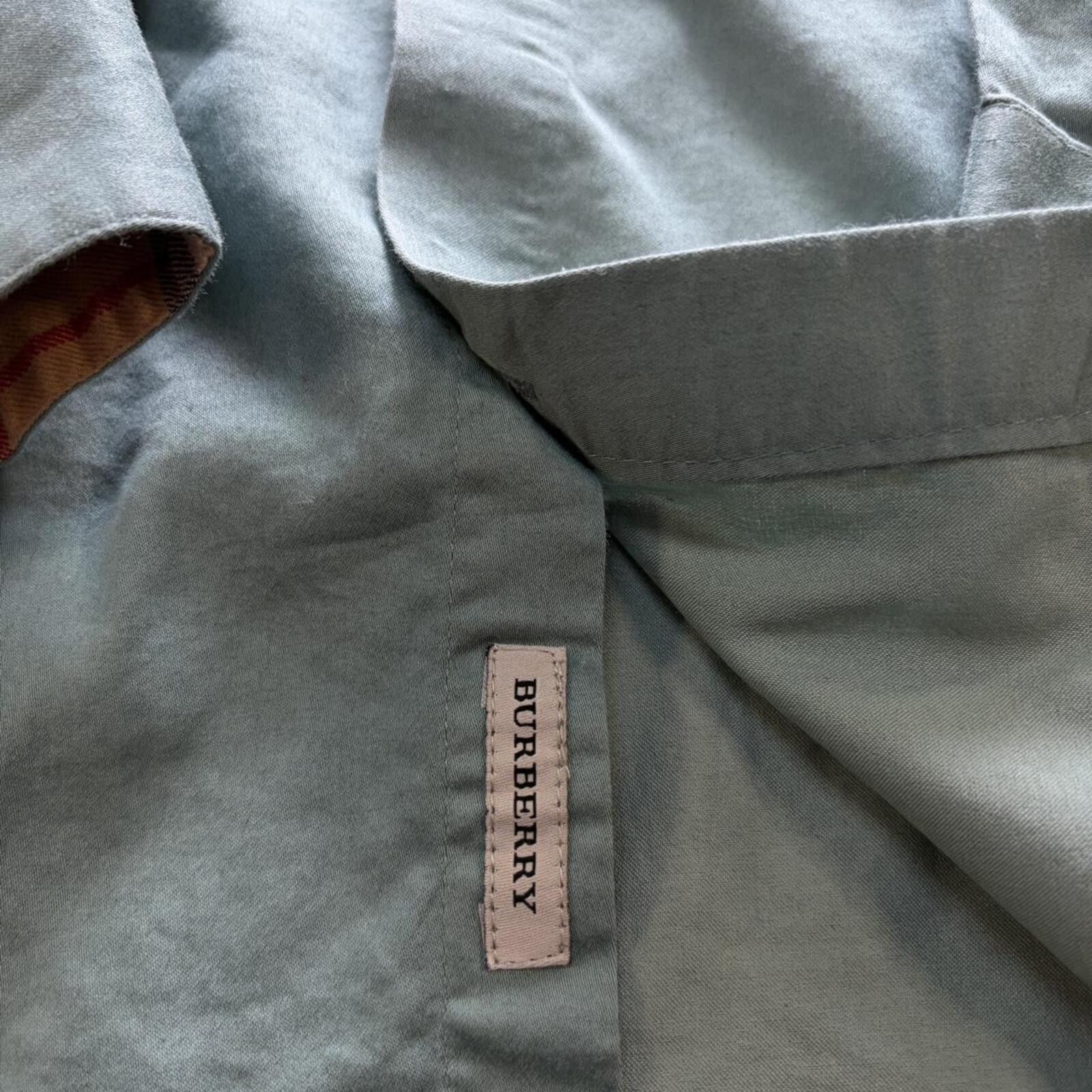Burberry Slate Green Burberry Button Up Size US L / EU 52-54 / 3 - 4 Thumbnail