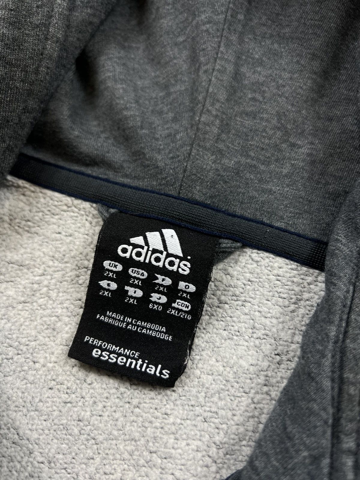Adidas × Vintage 90’s ADIDAS RETRO ZIP HOODIE 3 STRIPES Y2K Size US XL / EU 56 / 4 - 4 Thumbnail