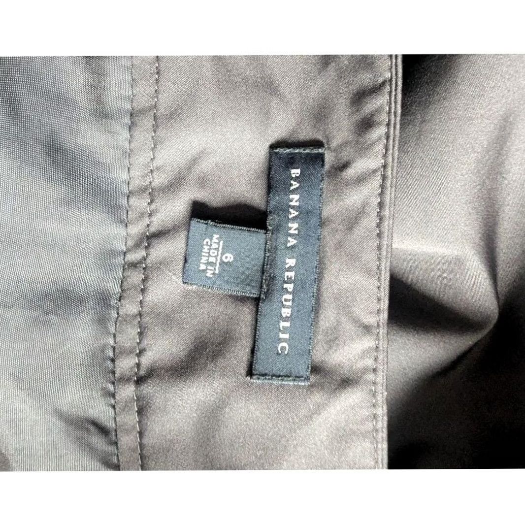 Banana Republic VINTAGE Banana Republic Skirt Belted Pleated Knee Length Charcoal Grey Bubble Hem Zipper Pockets Layered 6 Womens Size 28" / US 6 / IT 42 - 4 Thumbnail