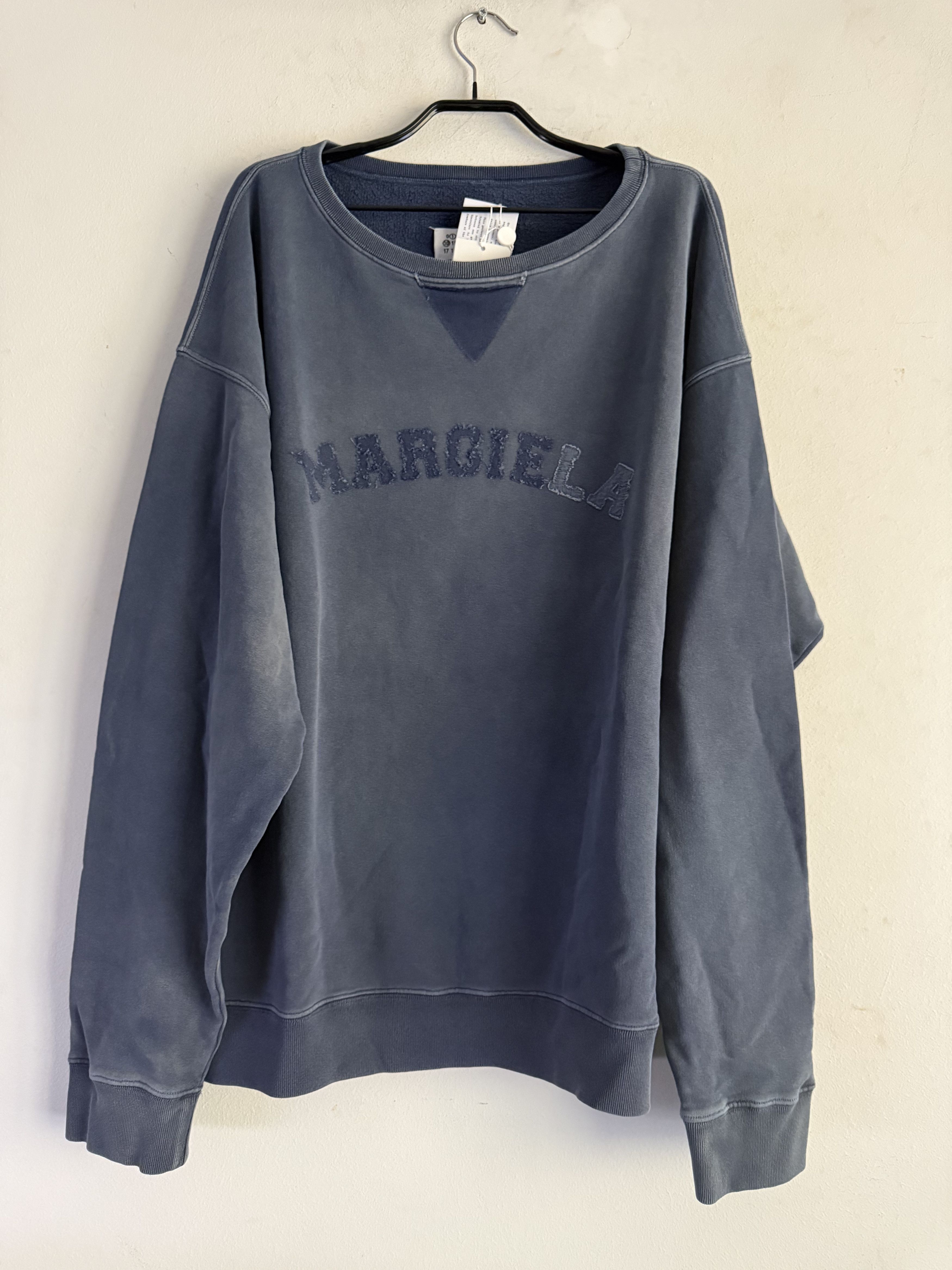 Maison Margiela Margiela Ss23 Distressed Logo Sweatshirt Size US L / EU 52-54 / 3 - 2 Thumbnail