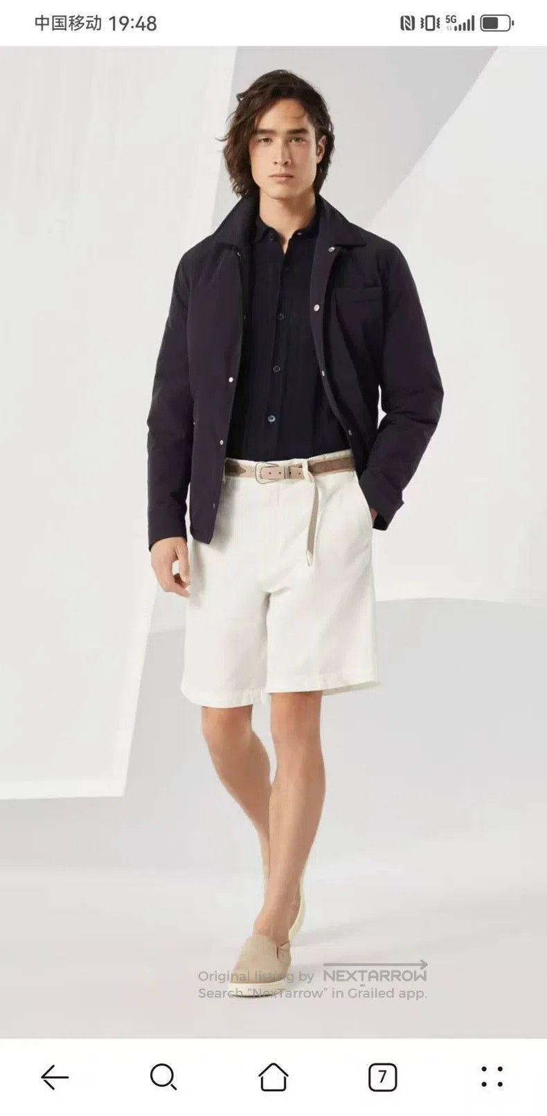Brunello Cucinelli Brunello Cucinelli White shorts Size US 36 / EU 52 - 2 Thumbnail
