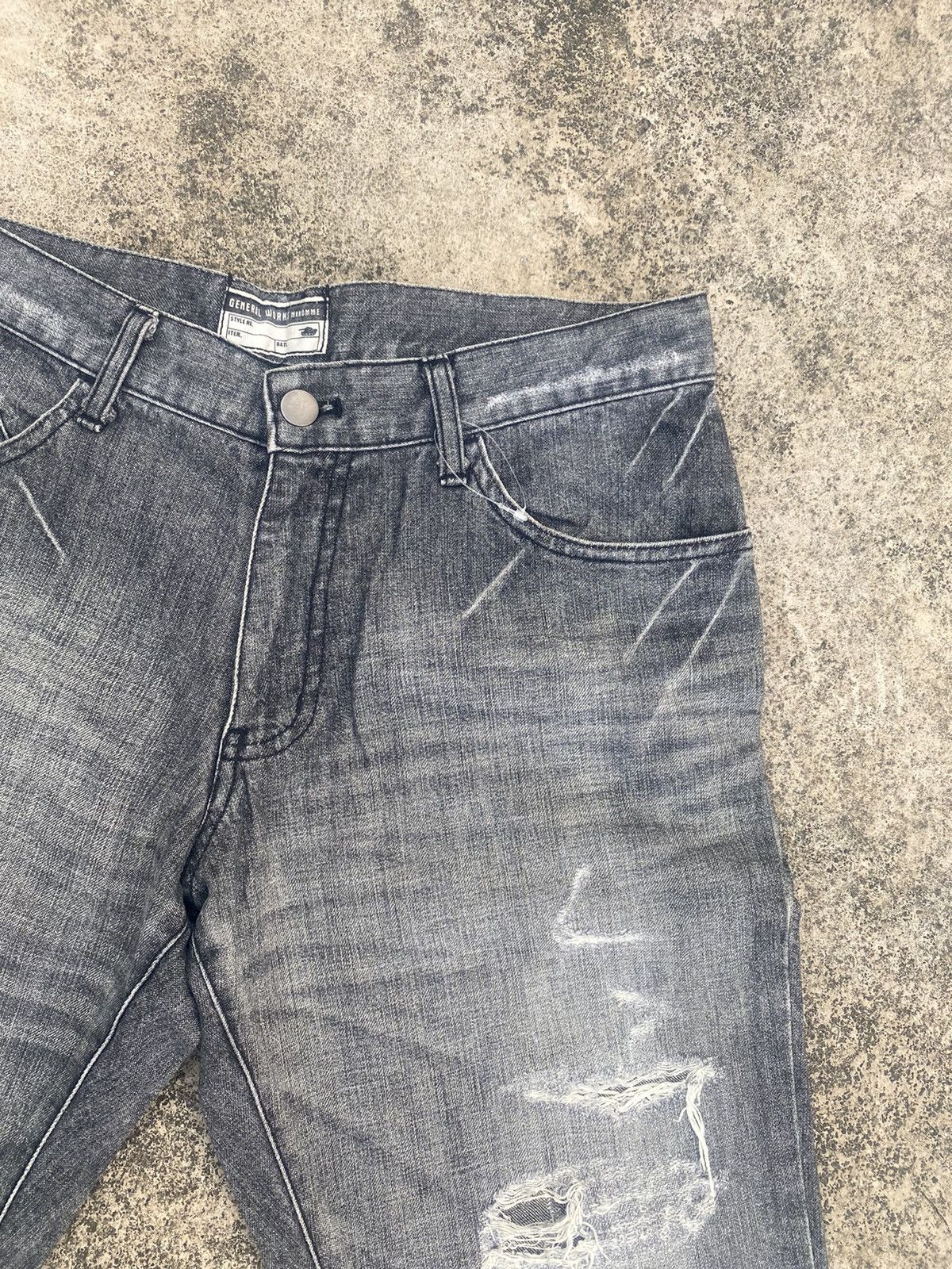 Japanese Brand × Le Grande Bleu (L.G.B.) Flare Jeans MkHomme Distressed Bootcut Size US 30 / EU 46 - 9 Thumbnail