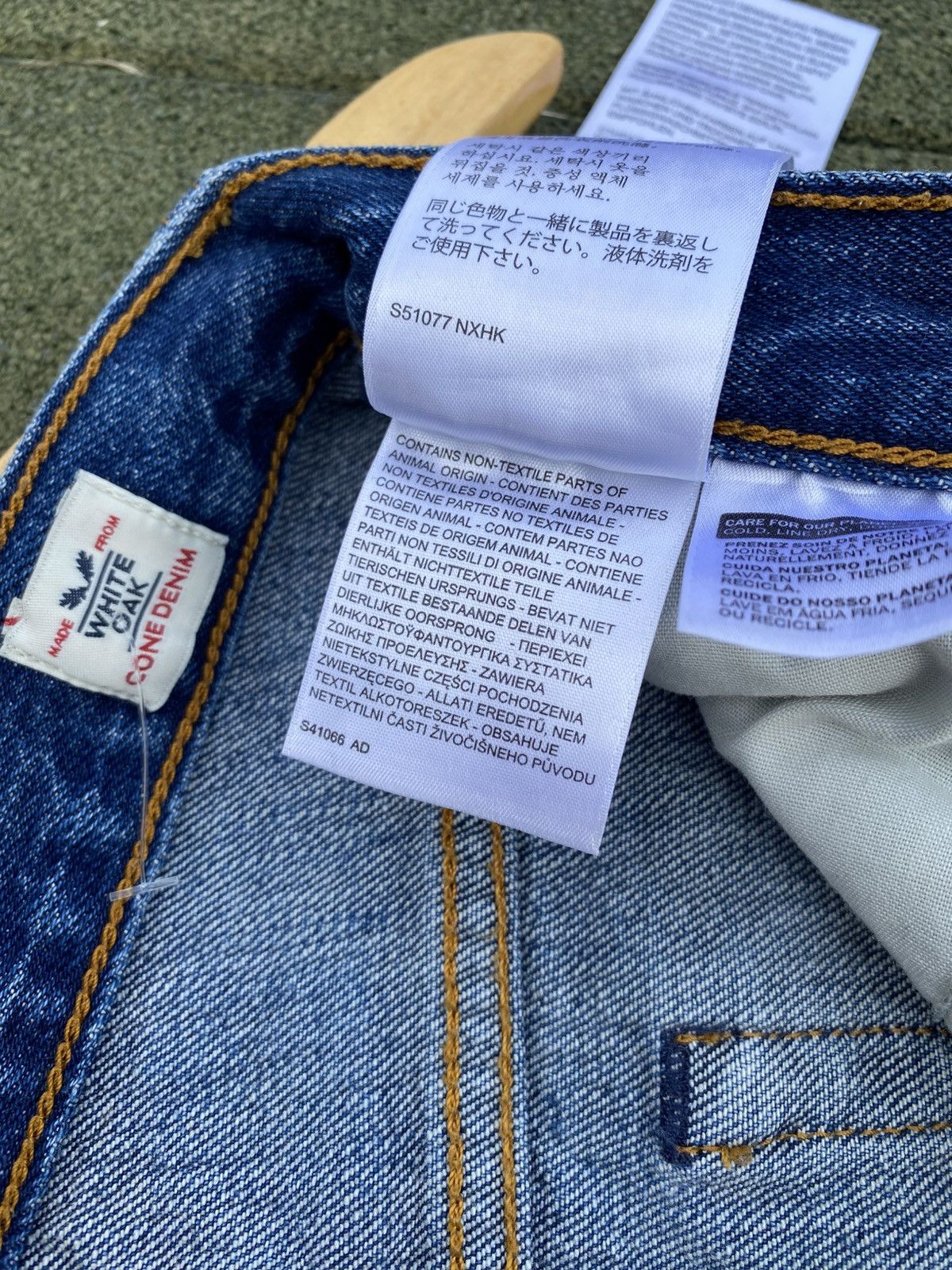 Levi's × Vintage Deadstock Levi’s White Oak Cone Denim Jeans Rare W23 XSS-XS Size 23" - 15 Thumbnail